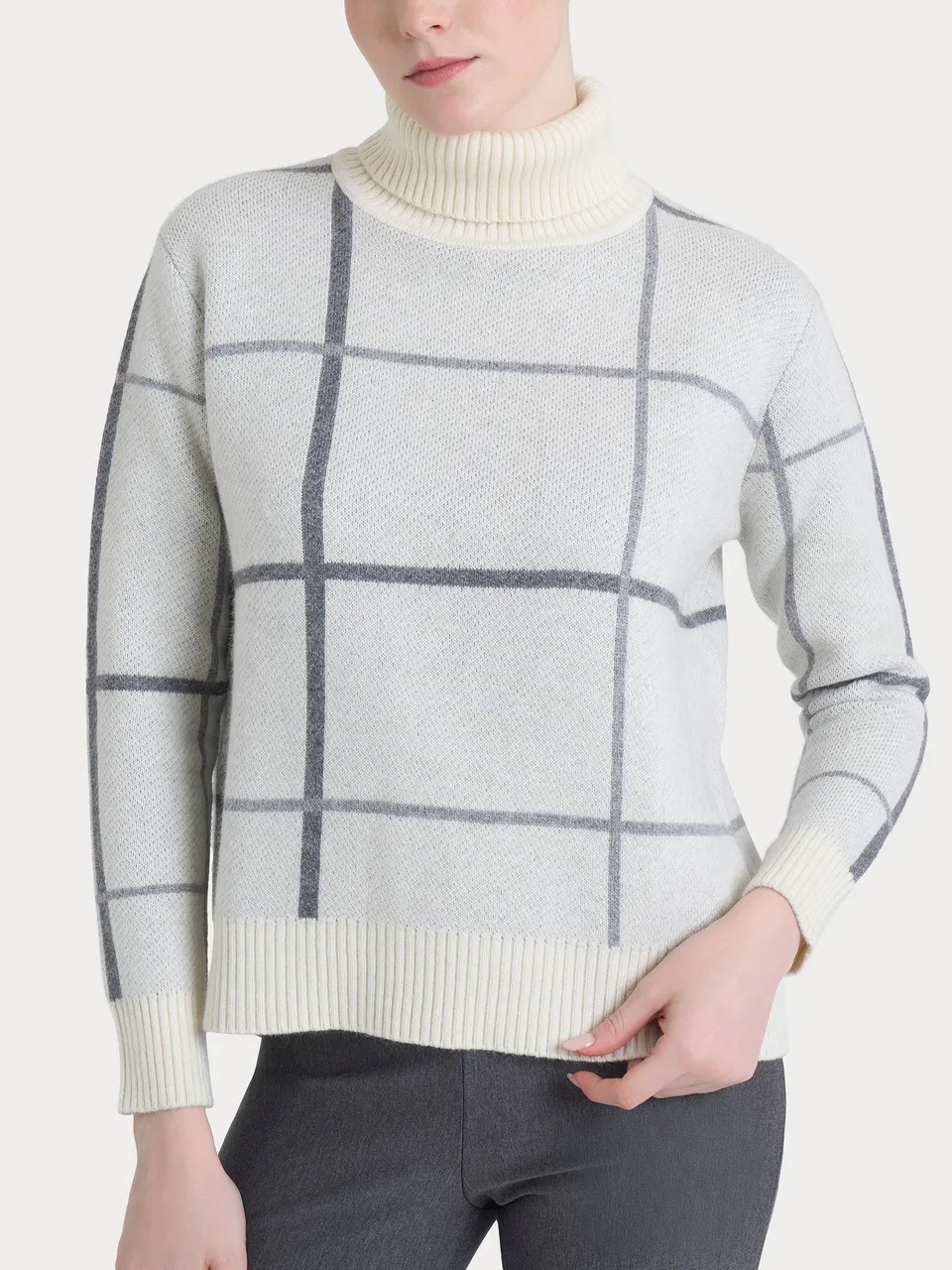 Ragno Natural Soft Dolcevita check quadri Grigio Ferro Mel