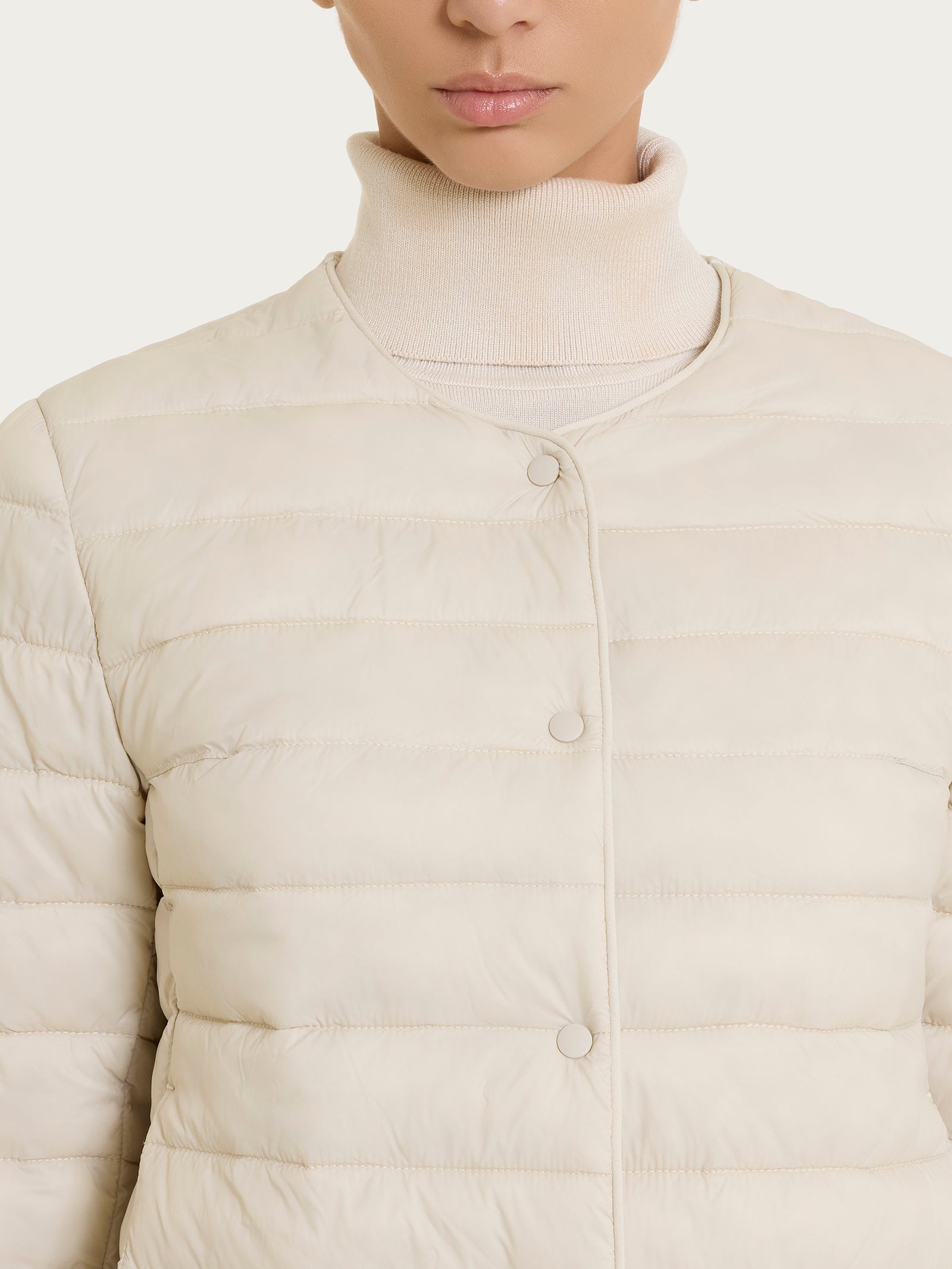 Ragno Ultralight piumino puffer manica lunga Champignon leggero