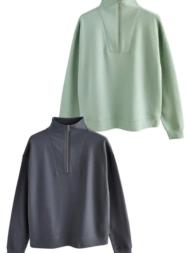 Next The Set felpa donna 2 pezzi mezza zip