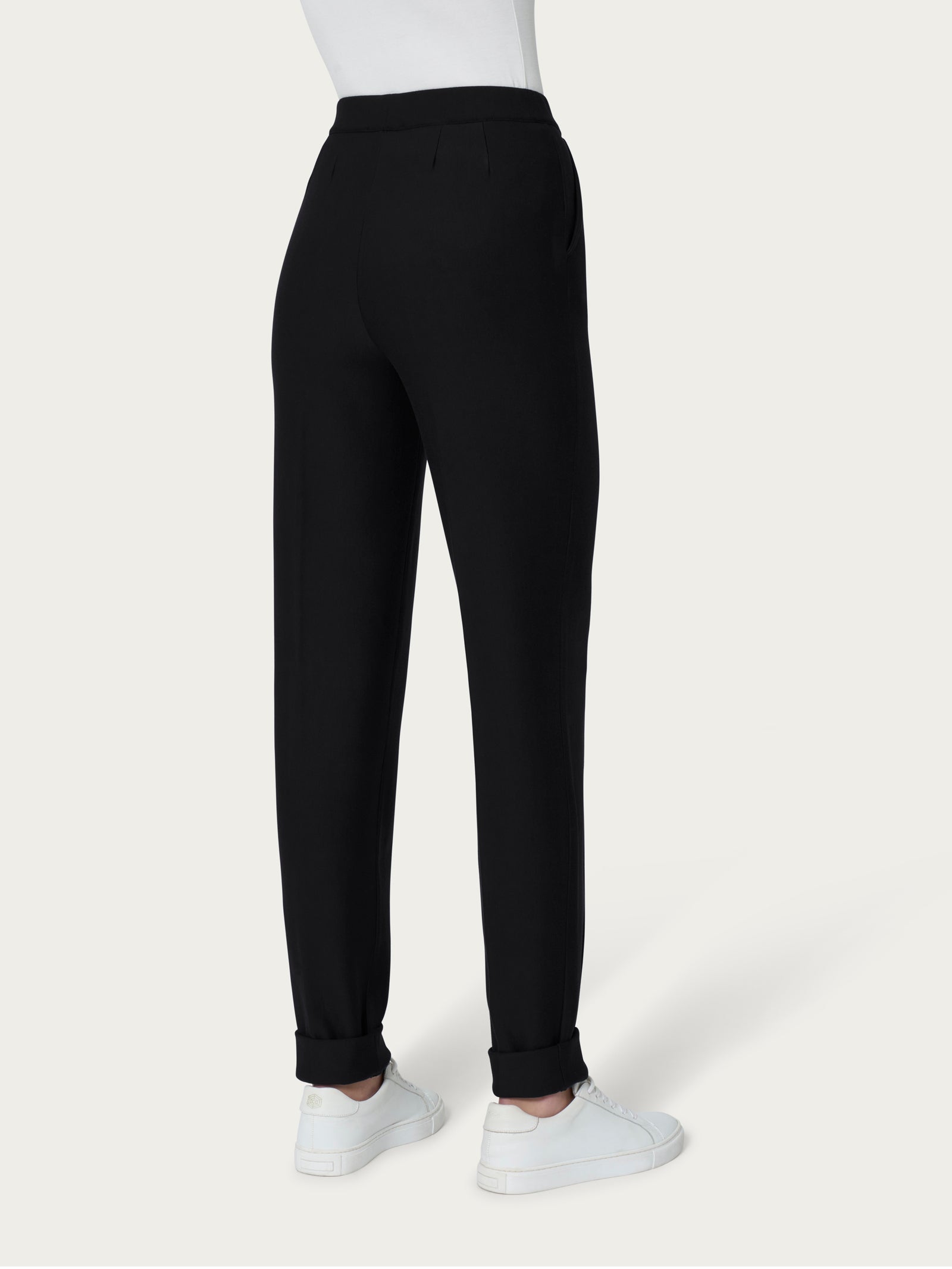 Ragno Comfort pantalone chino tasche nero viscosa