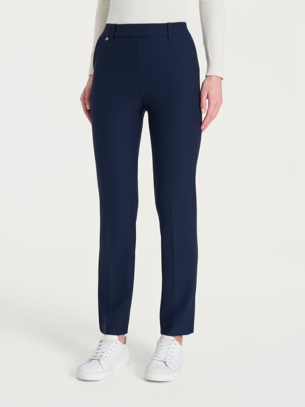 Ragno Compact pantaloni dritti donna persia vita elasticizzata
