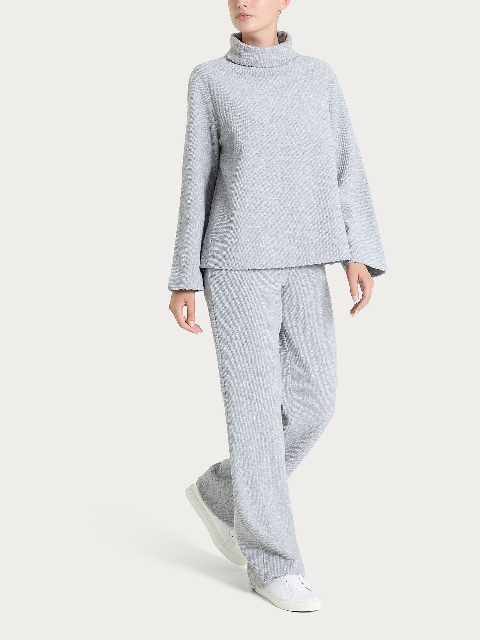 Ragno Relaxed Wardrobe Felpa collo ciambella Grigio Mel. calda