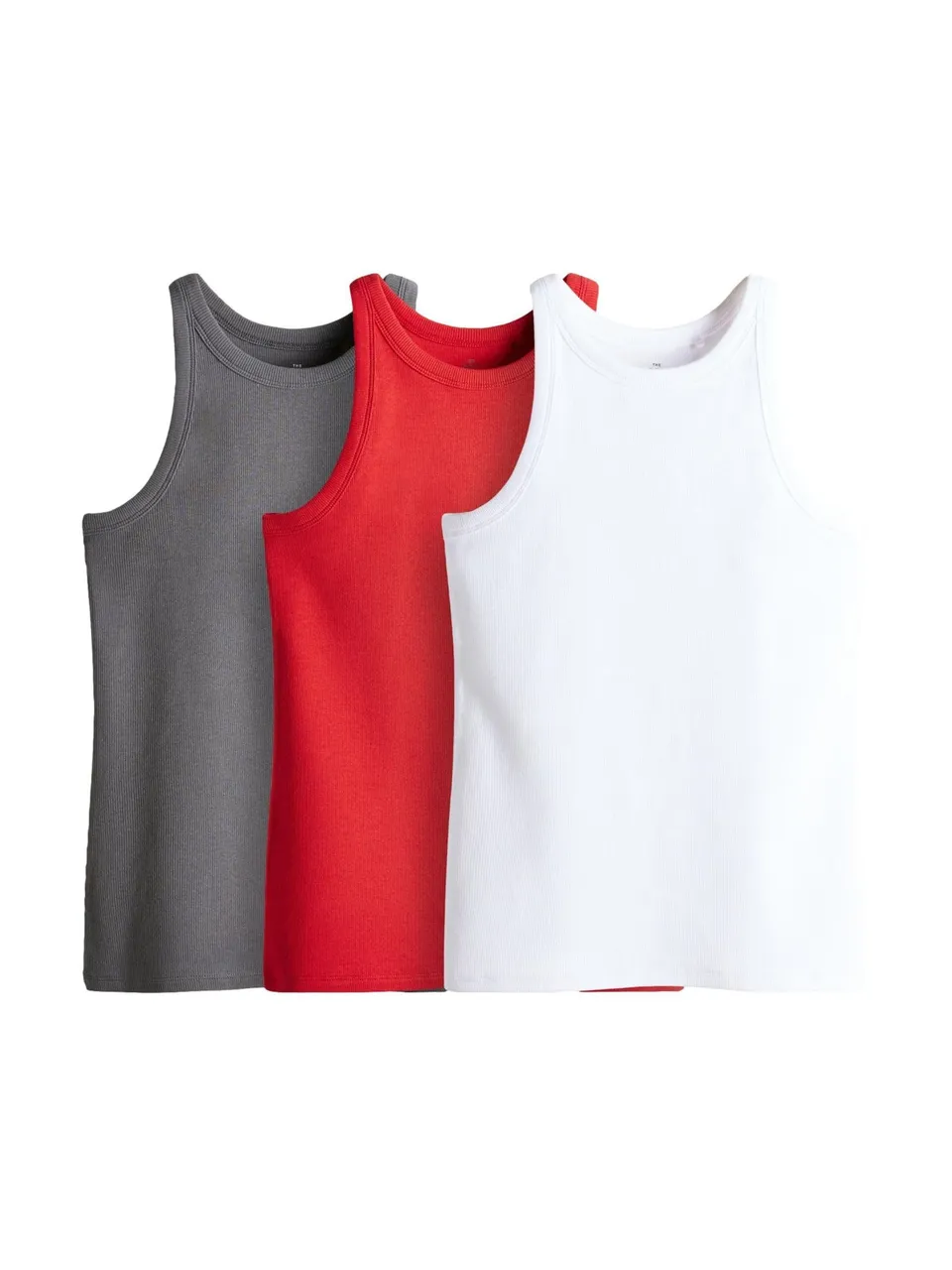 Next The Set canotta coste racerback 3 pezzi elasticizzata