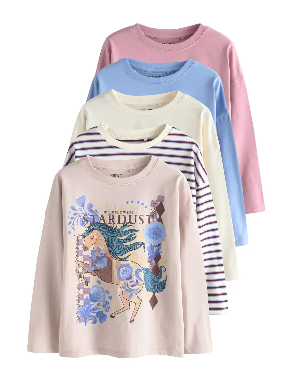 Next magliette manica lunga bambina 146 5 pezzi
