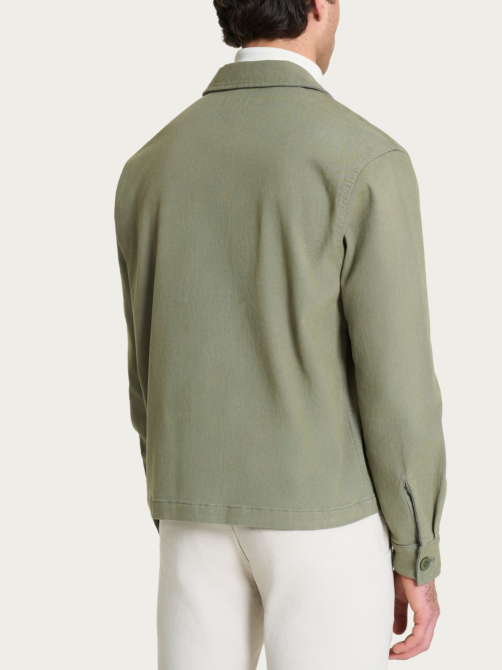 Ragno Compact Giacca Utility Deep Lichen Green in cotone