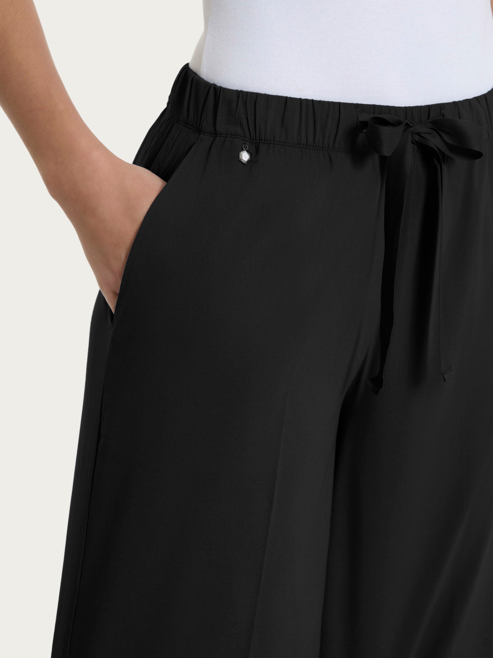 Ragno Super Fresh Bermuda Pantaloni Donna Nero Cotone