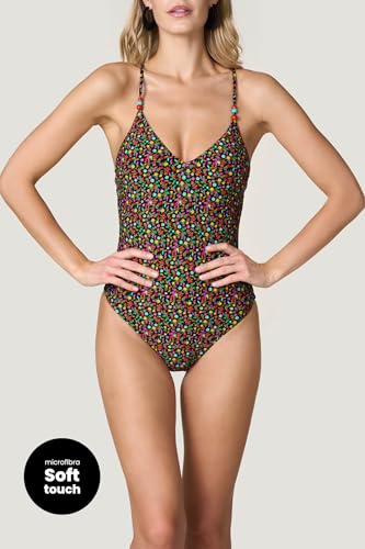 Goldenpoint Wonderland costume intero triangolo floreale