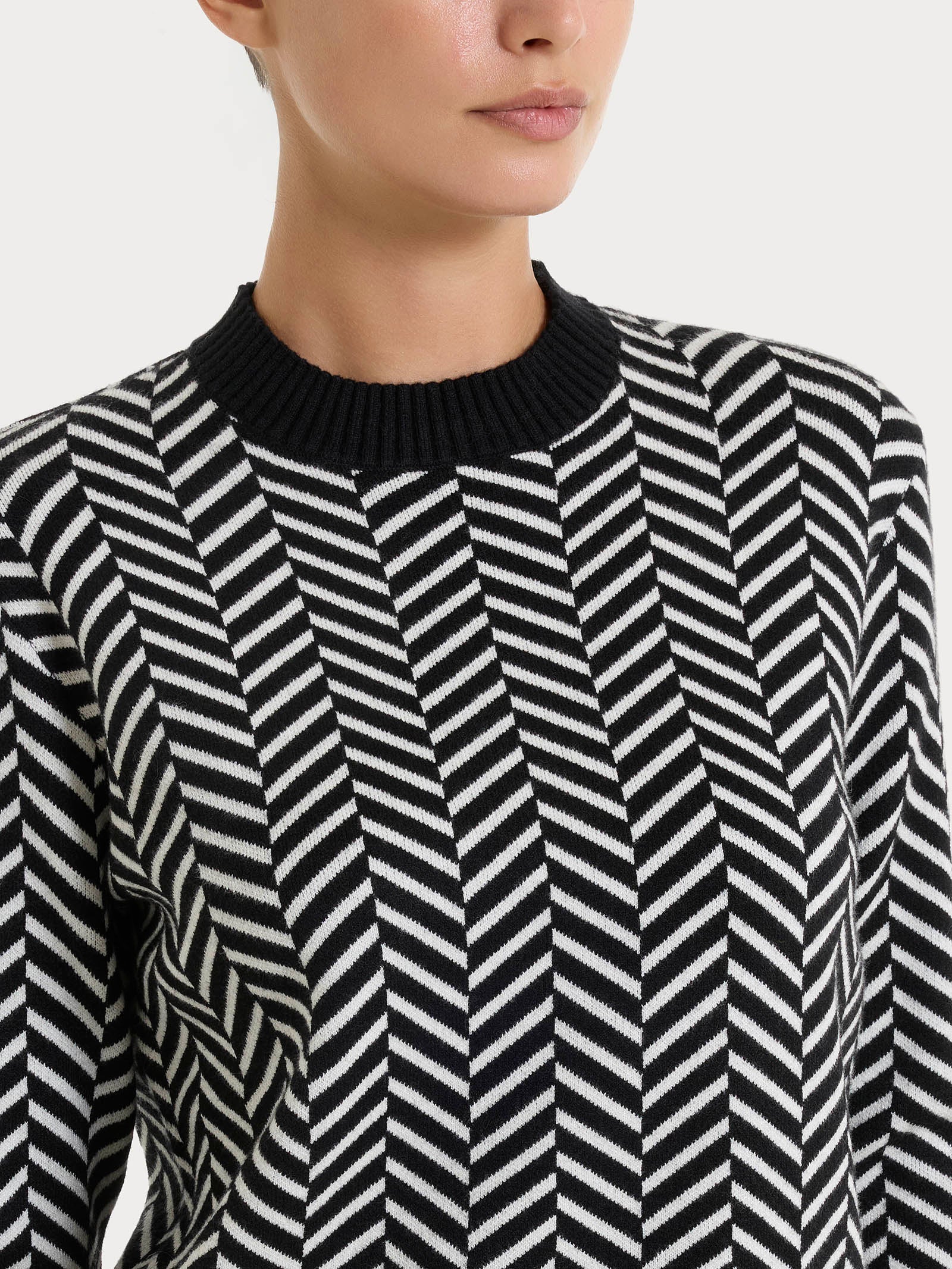 Ragno Super Soft Maglia Girocollo Fant.Nero spigata