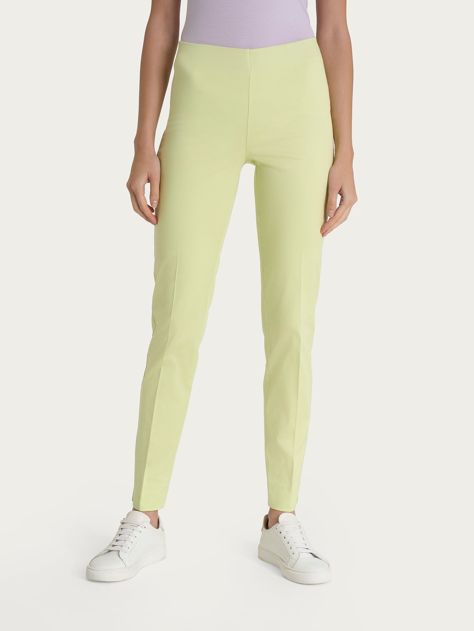 Ragno Satin Power pantalone sigaretta shadow lime