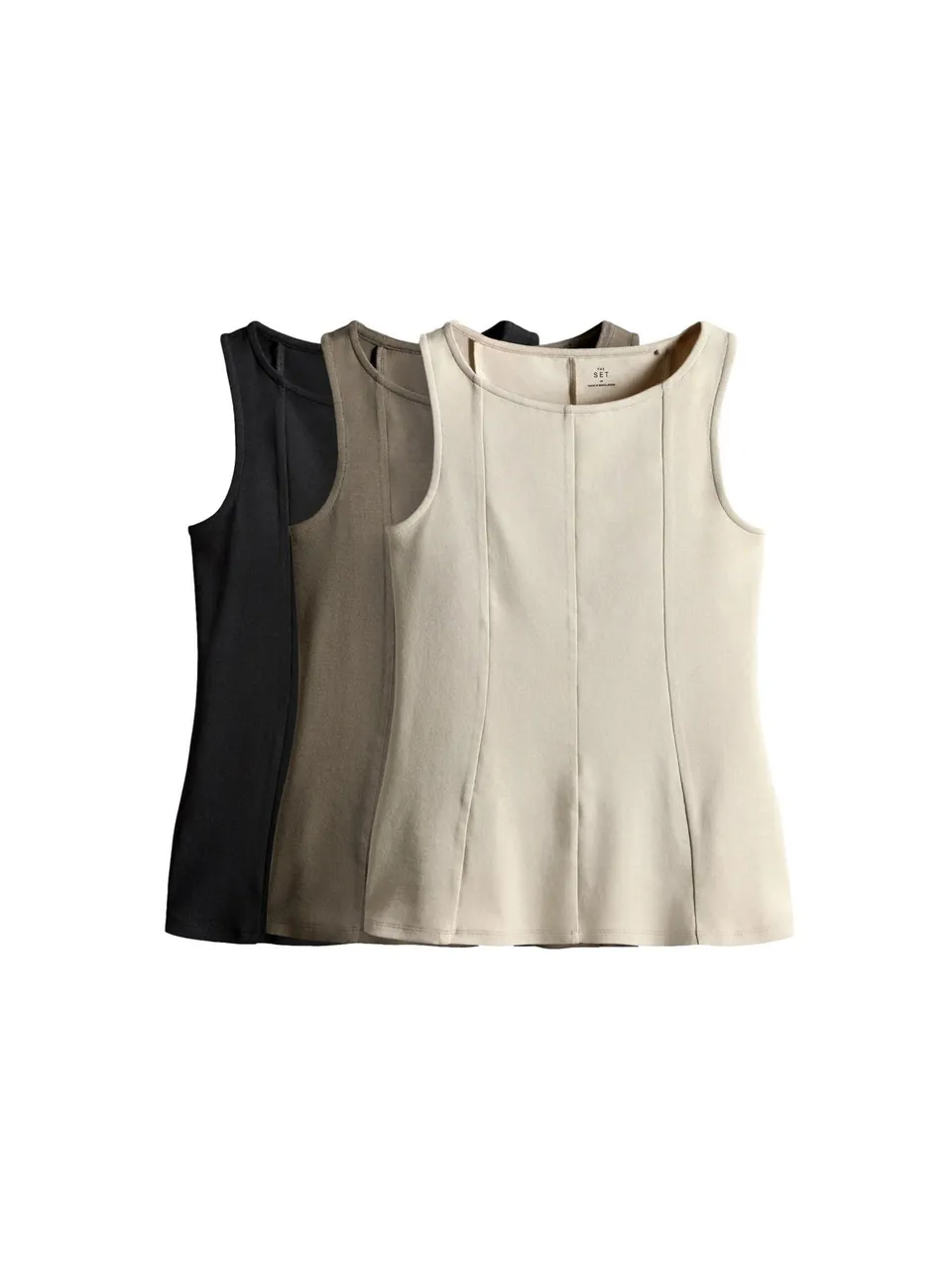 Geo Next The Set Peplo top donna 3 pezzi smanicato