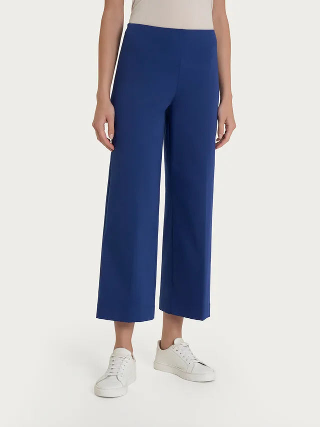 Ragno Satin Power pantaloni cropped donna Blueberry