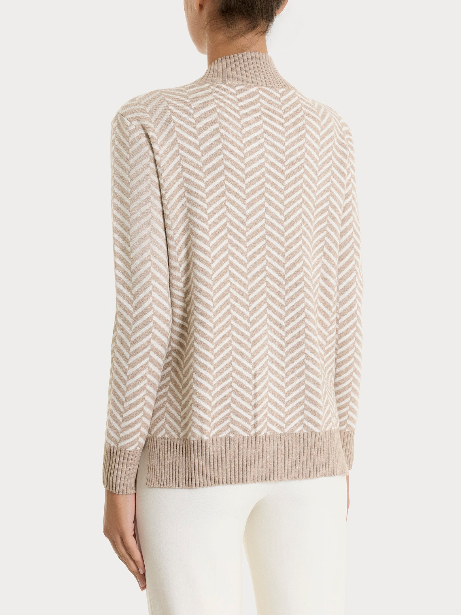 Ragno Super Soft Cardigan Corto Spigato Cammello Mel