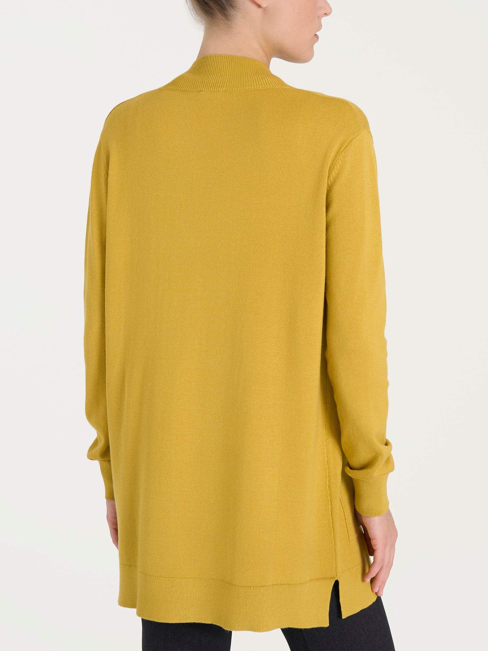Ragno Four Seasons Cardigan Bottoni Oil Yellow viscosa