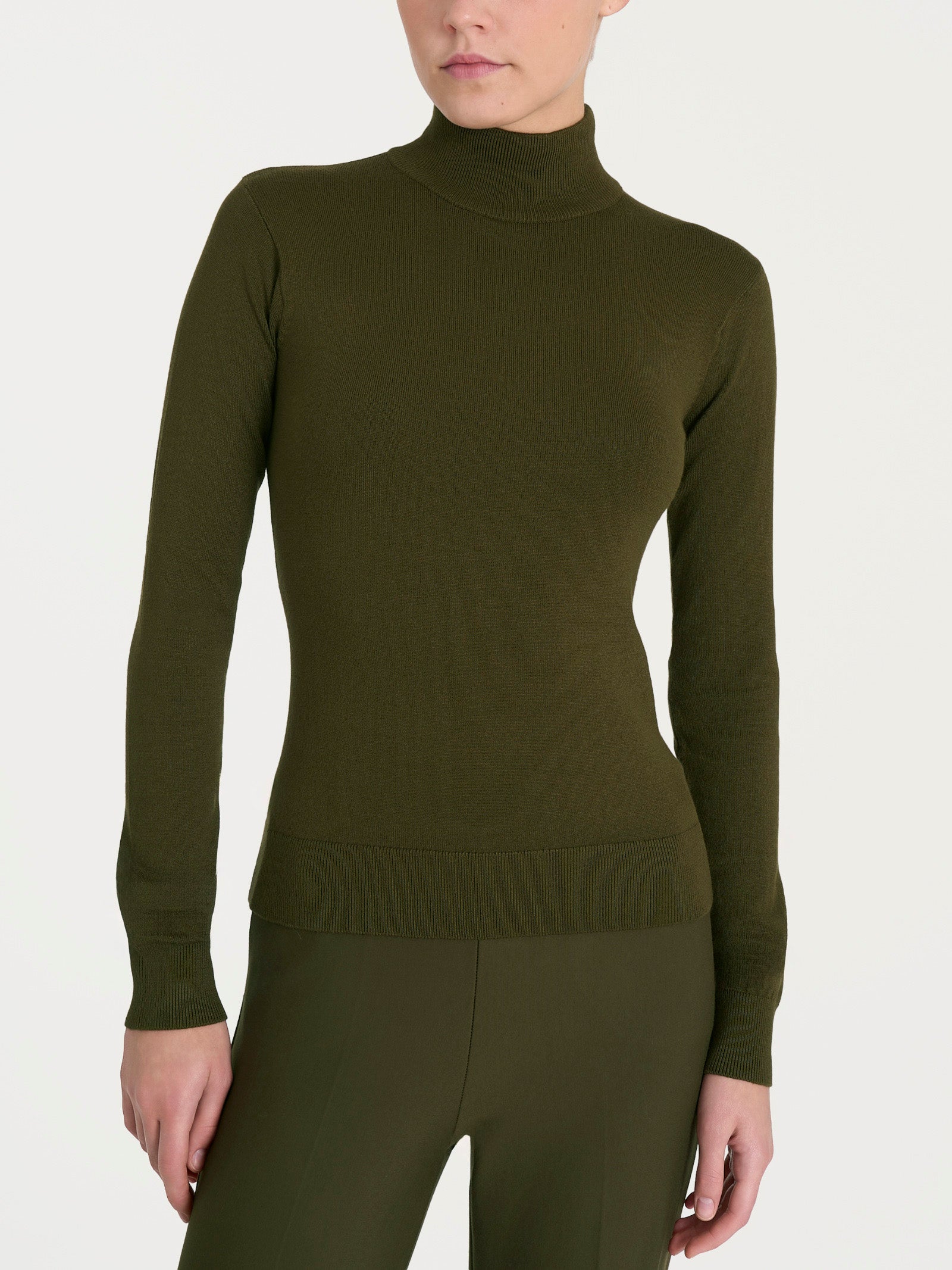 Ragno Four Seasons Lupetto Viscosa Dark Olive