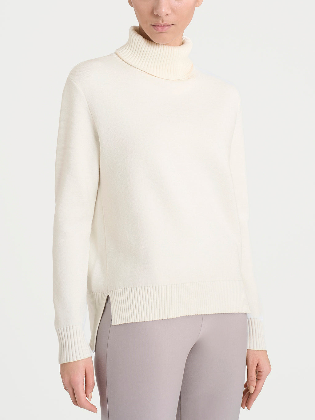 Ragno Four Seasons Maglione Roulè Asimmetrico Super Soft avorio caldo