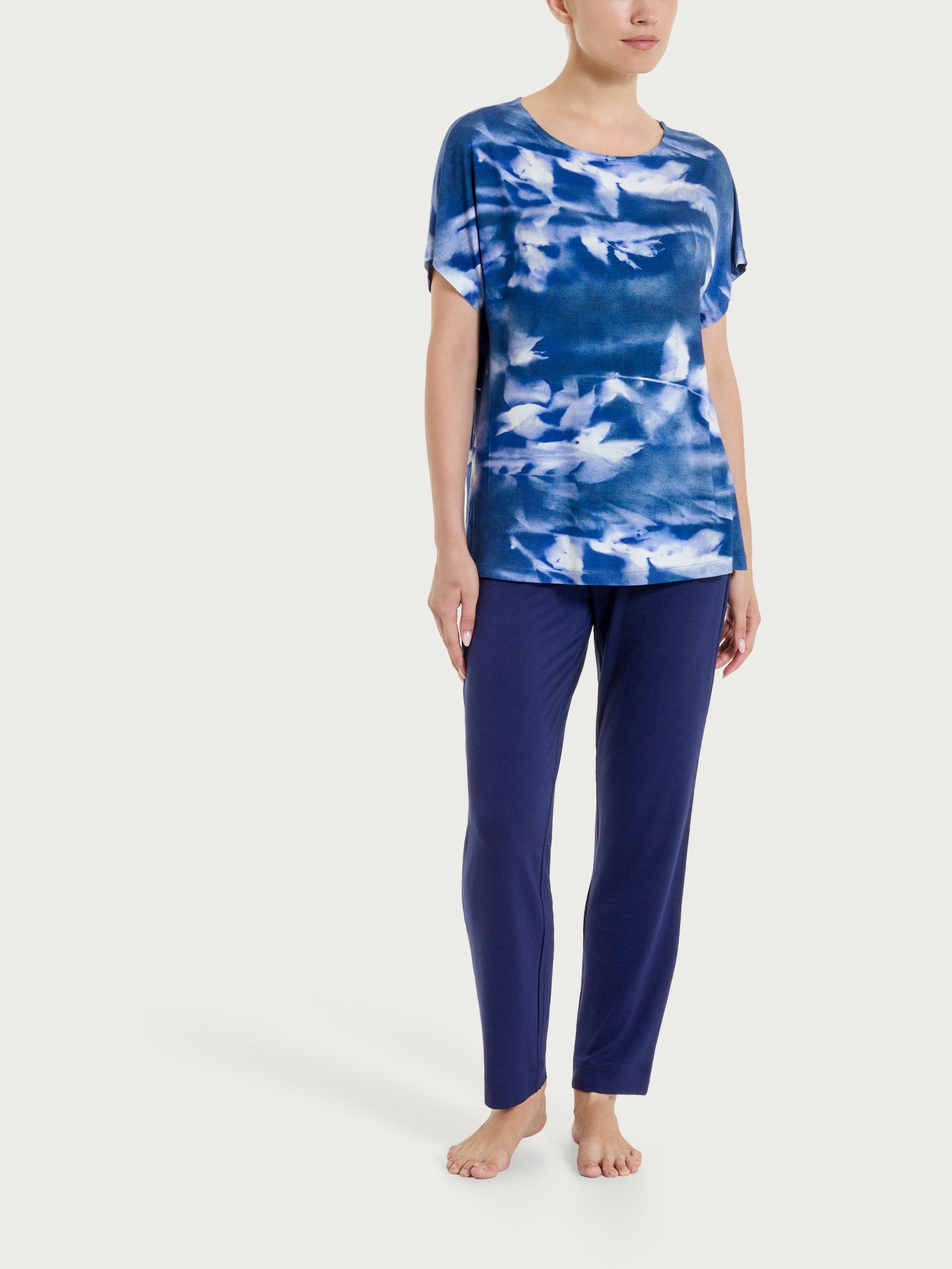 Ragno Viscosa Summer maglietta donna fantasia oceana manica kimono