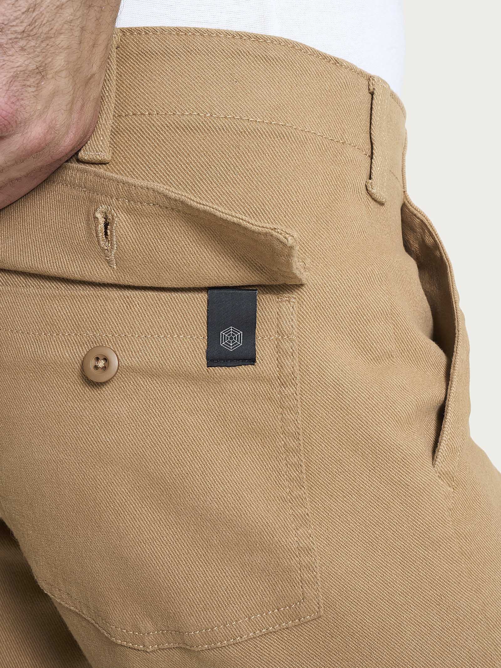 Ragno Raw Twill Pantalone Explorer Uomo Tiger's Eye Cotone