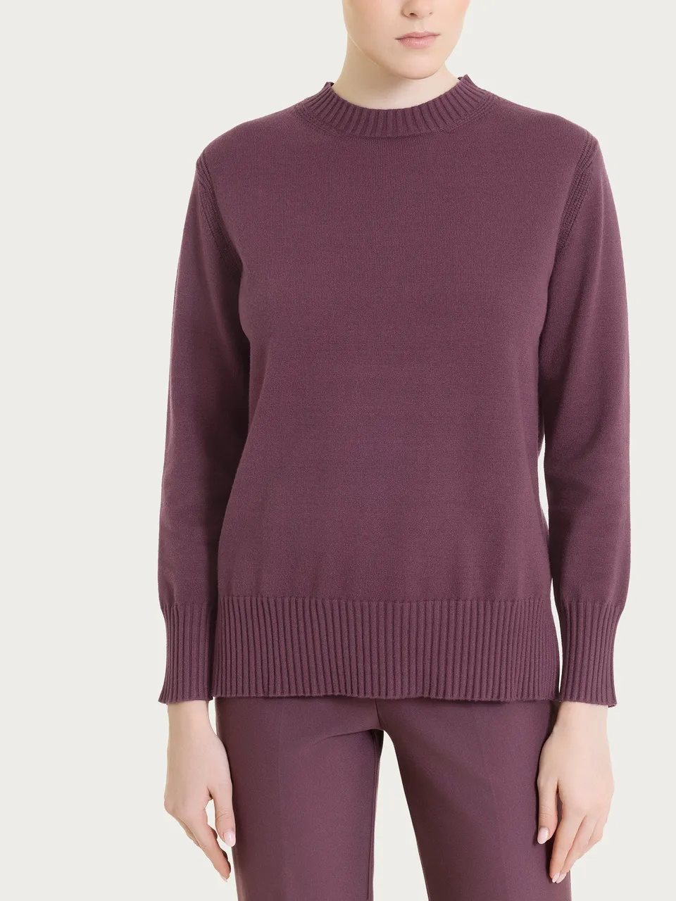Ragno Soft Wool Maglia Donna Girocollo Huckleberry