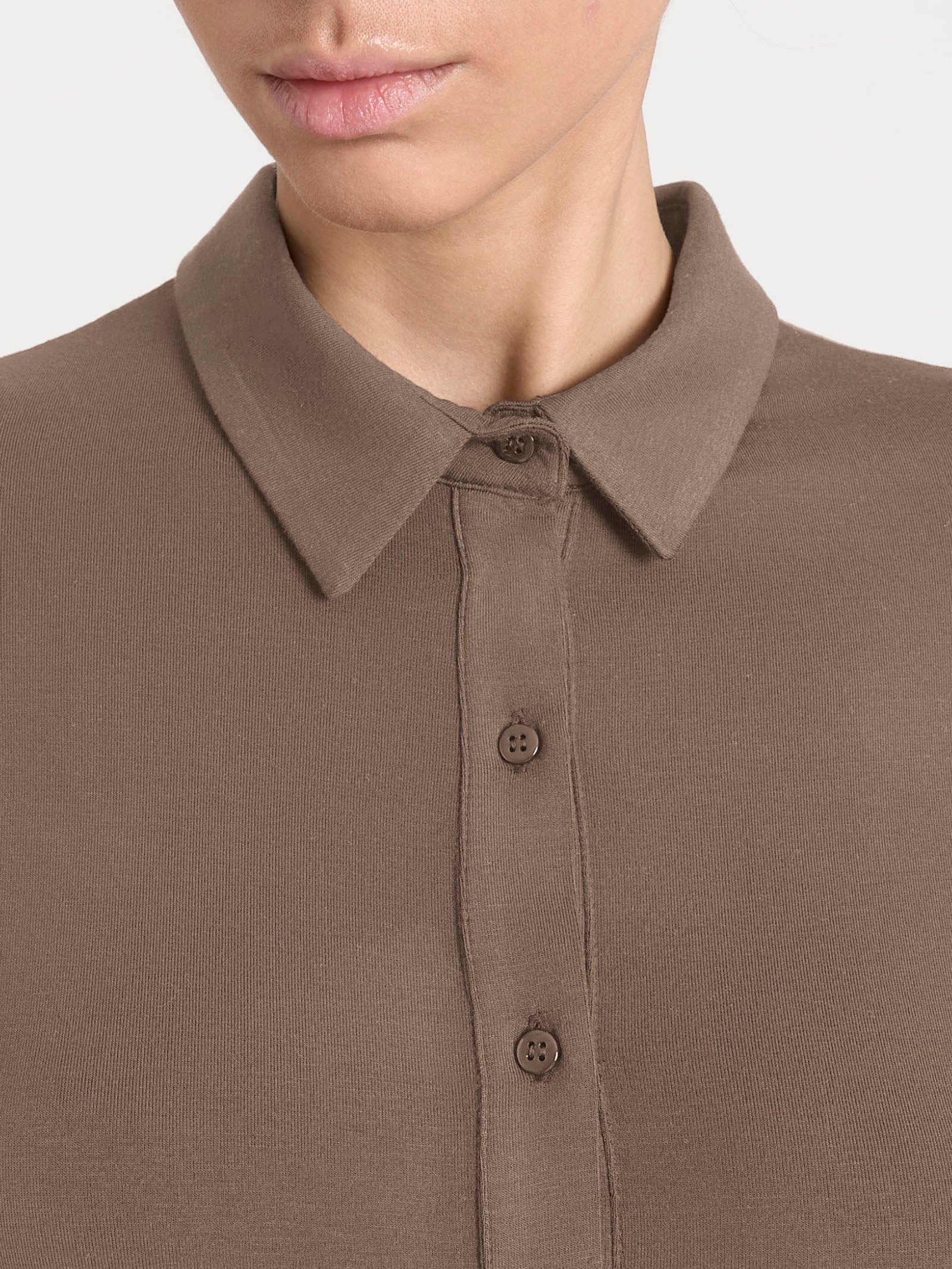 Ragno Pret-a-Porter camicia Eco Viscosa Pine Bark manica lunga