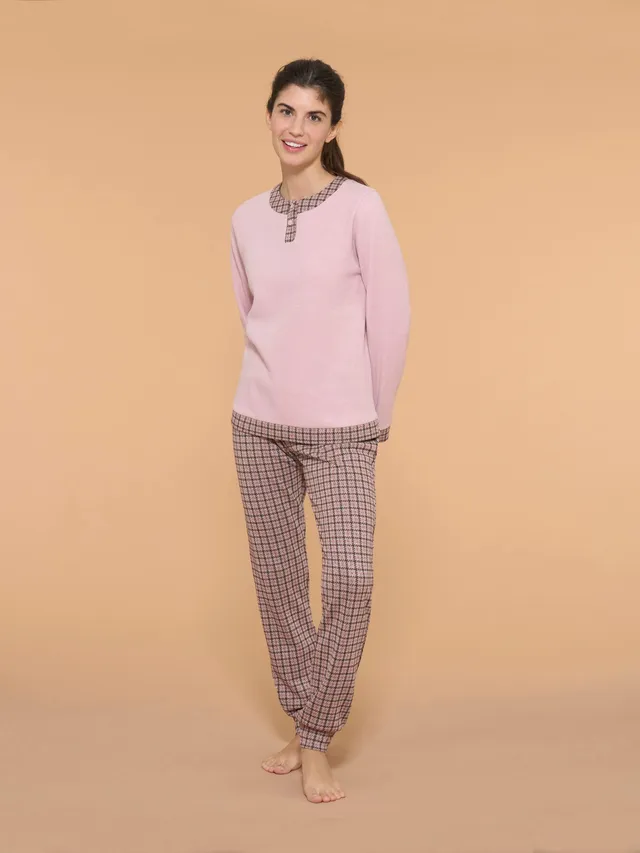 Ragno pigiama serafino pied de poule Fant. Gloss caldo