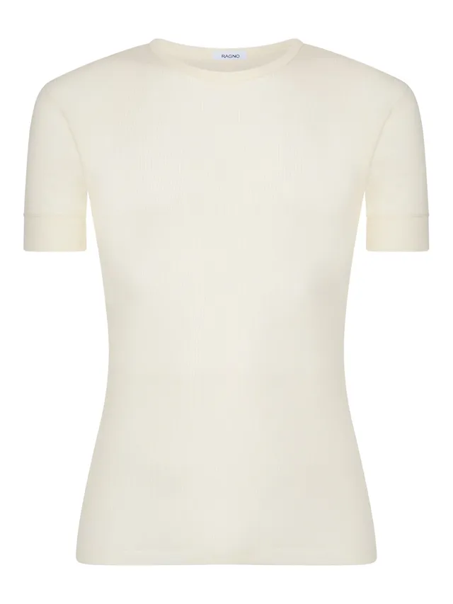 Ragno Merino Light maglietta girocollo B.co Lana termica