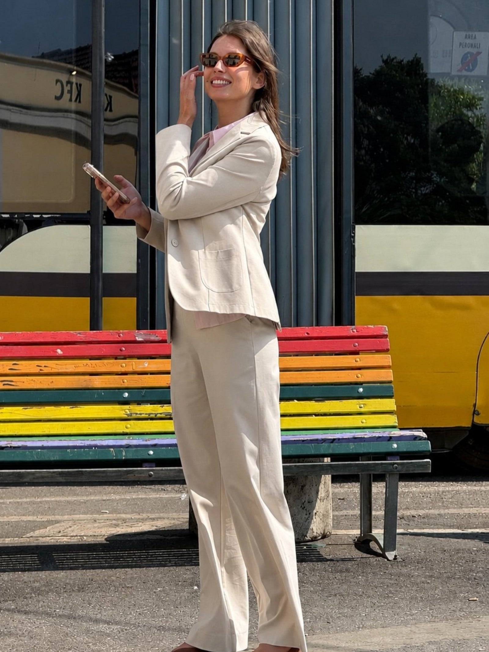Ragno Compact Light Blazer Due Bottoni Giacca Champignon