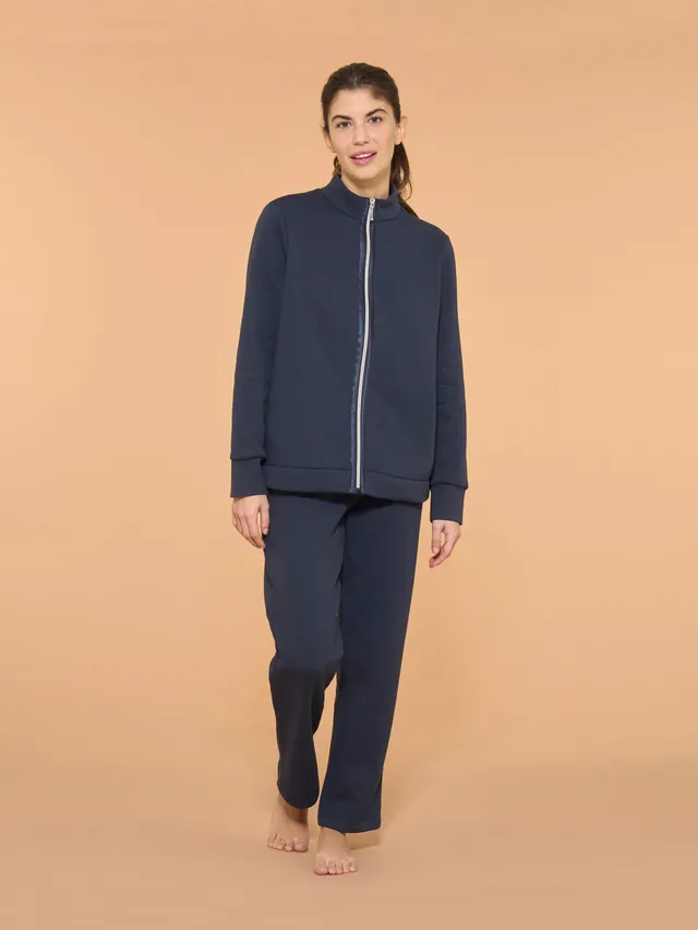 Ragno Comfort Tuta felpata collo alto tuta Navy Blazer felpa calda