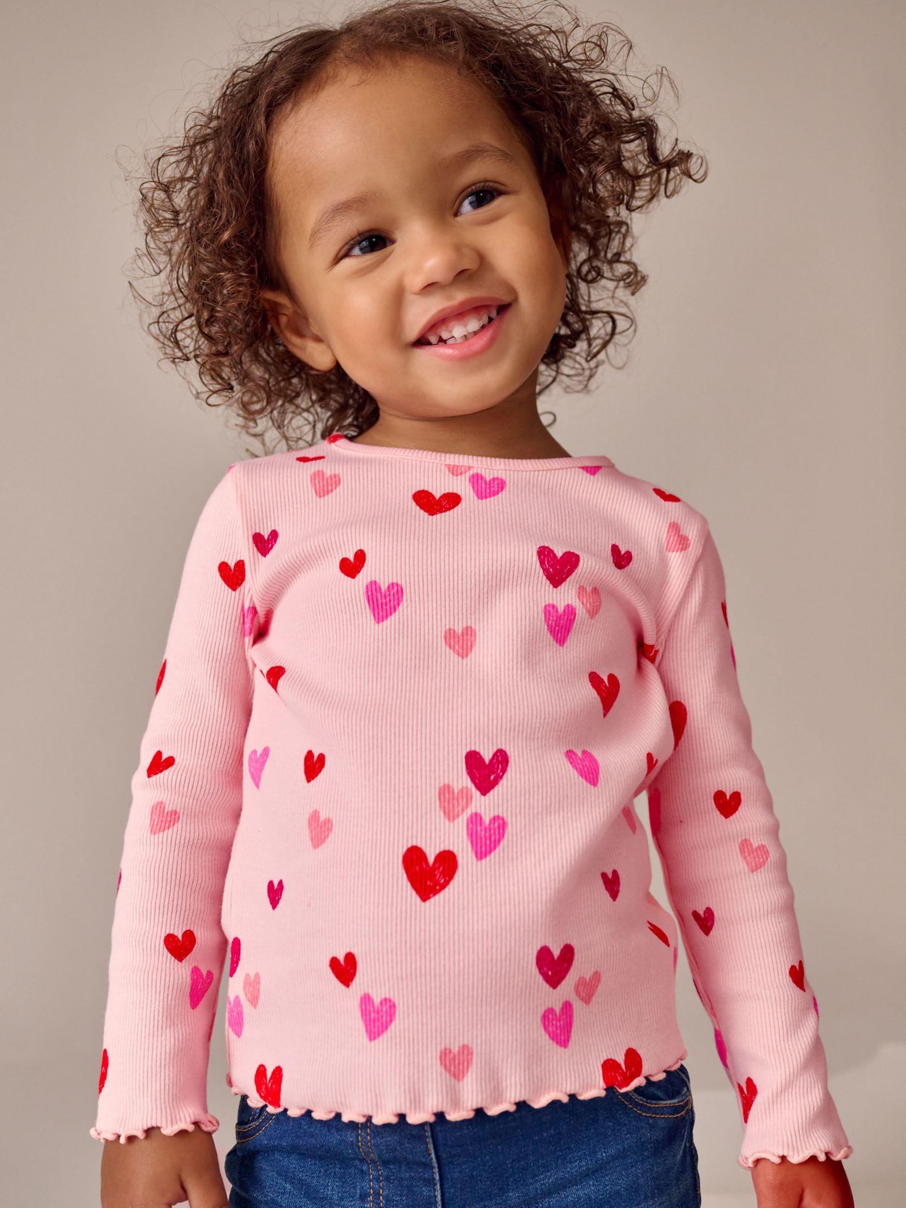 Next T-shirt maniche lunghe bambina 12-18 mesi coste