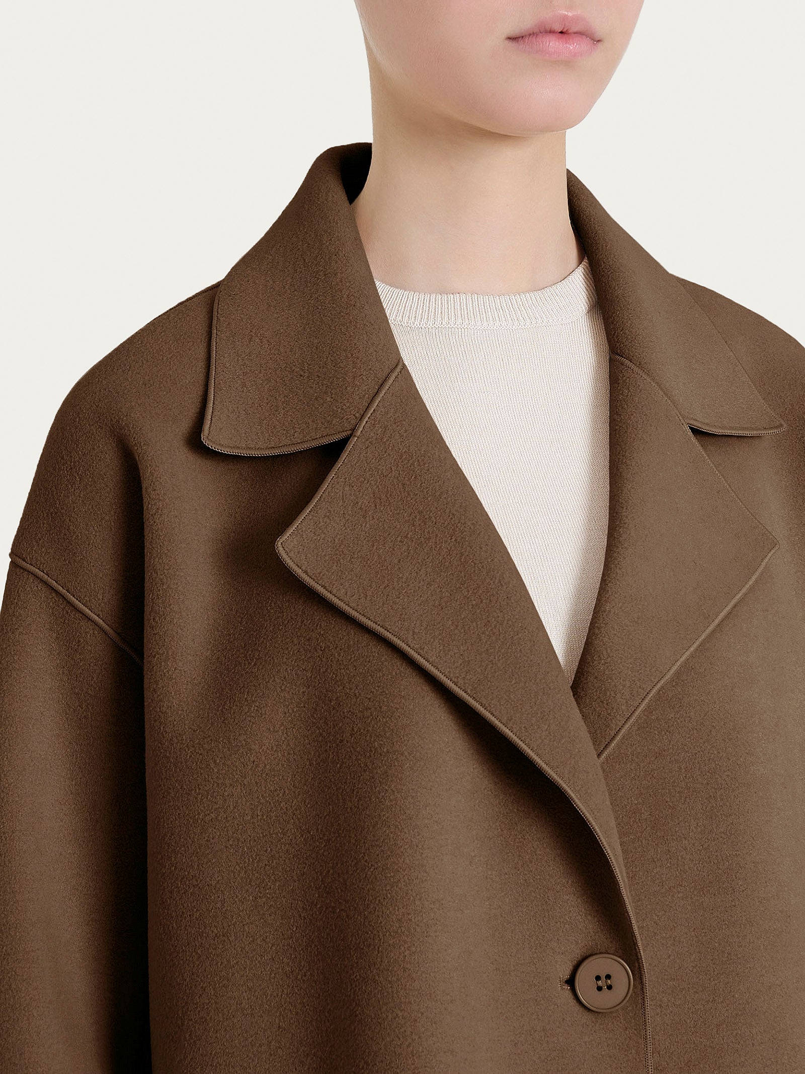 Ragno Vegan Wool cappotto caban caldo Rain Drum