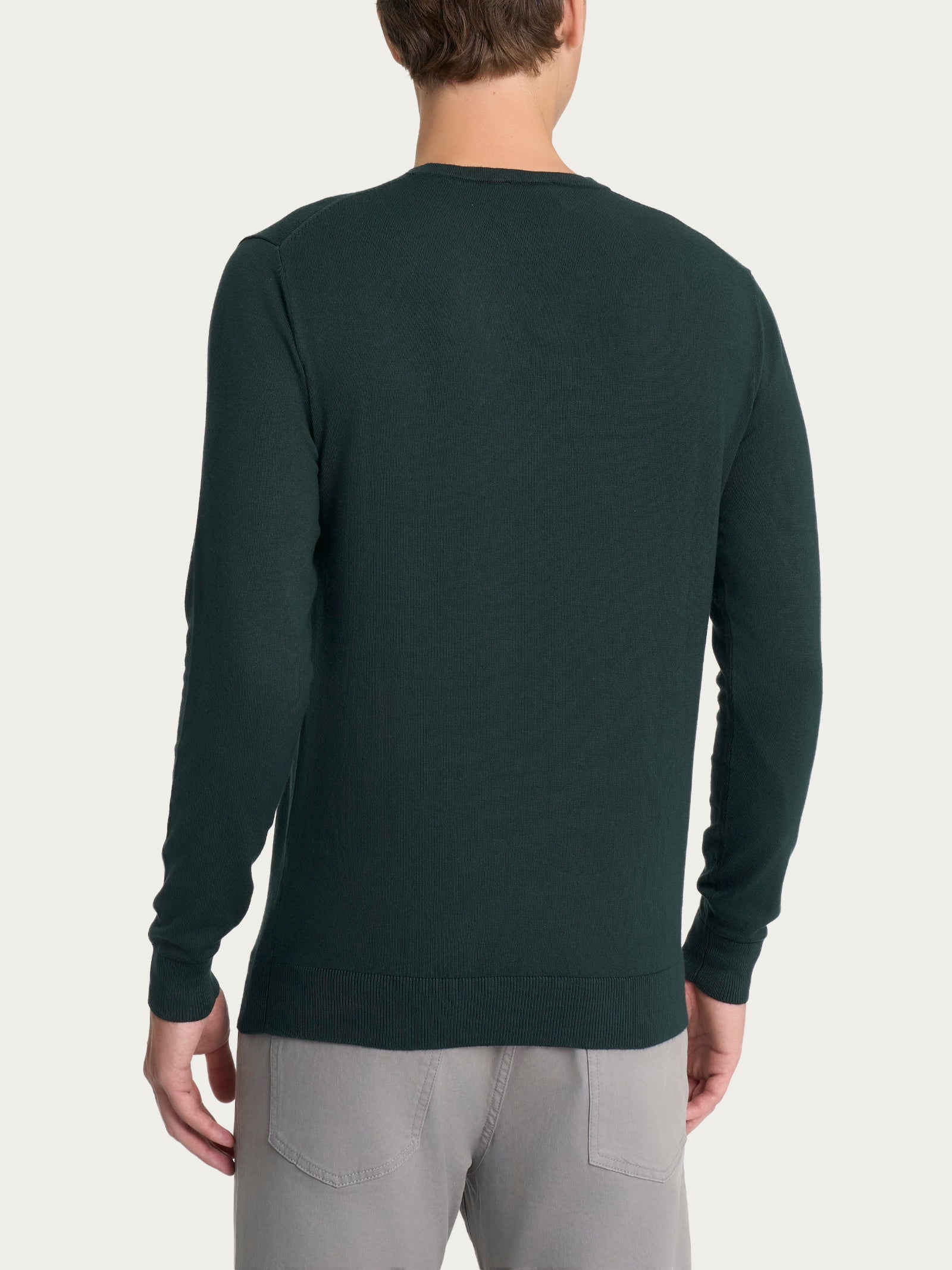 Ragno Four Seasons Pull Girocollo maglione verde scarab