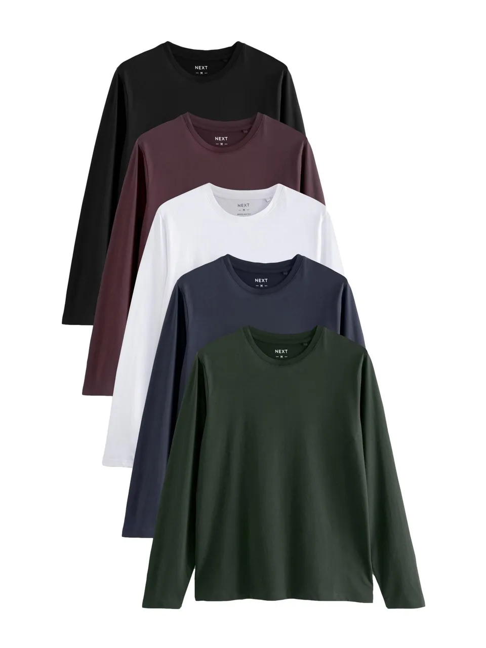 Next maglie maniche lunghe uomo confezione 5 vestibilità comoda