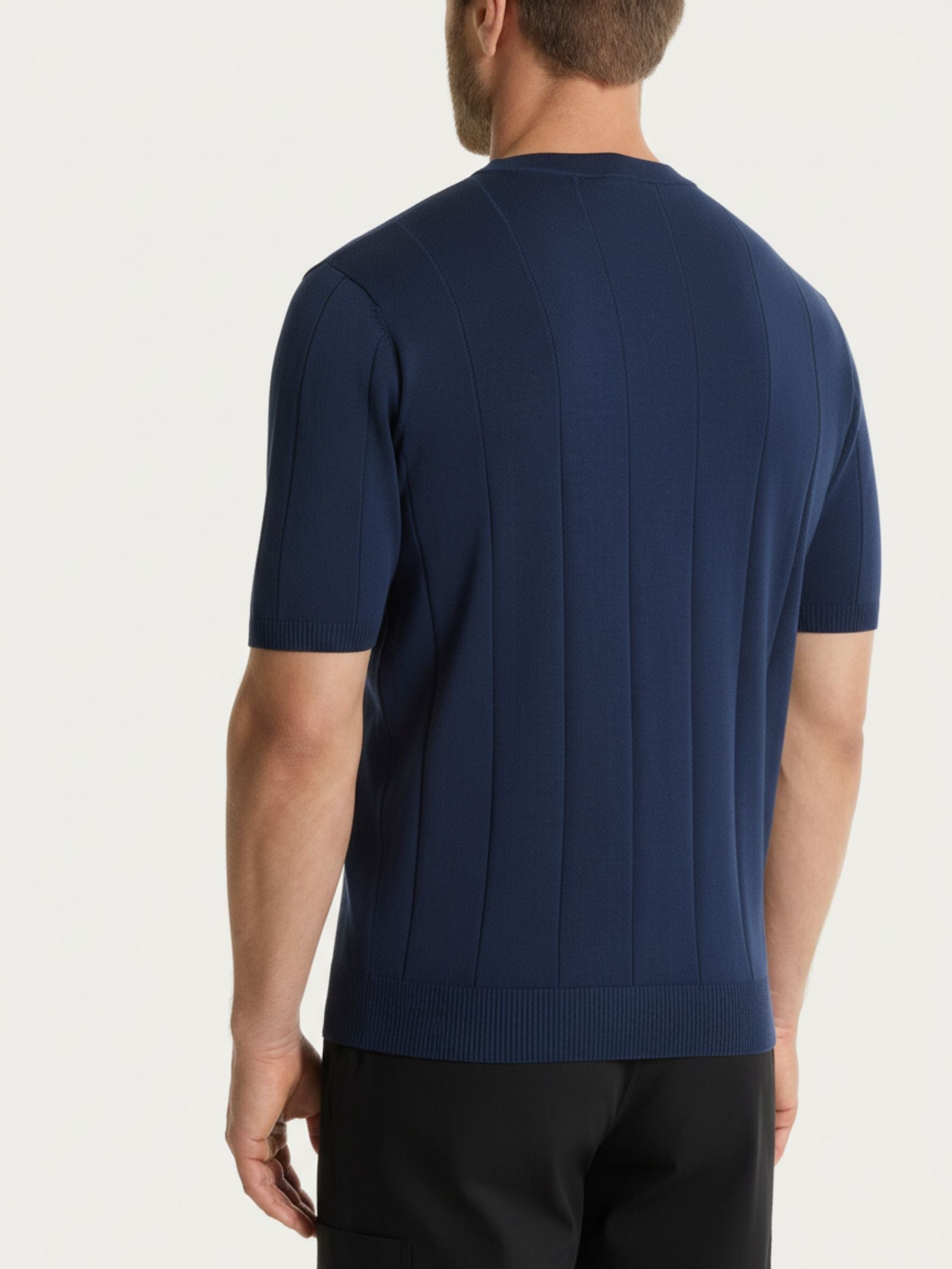 Ragno SL maglia manica corta costa piatta Outer Space cotone