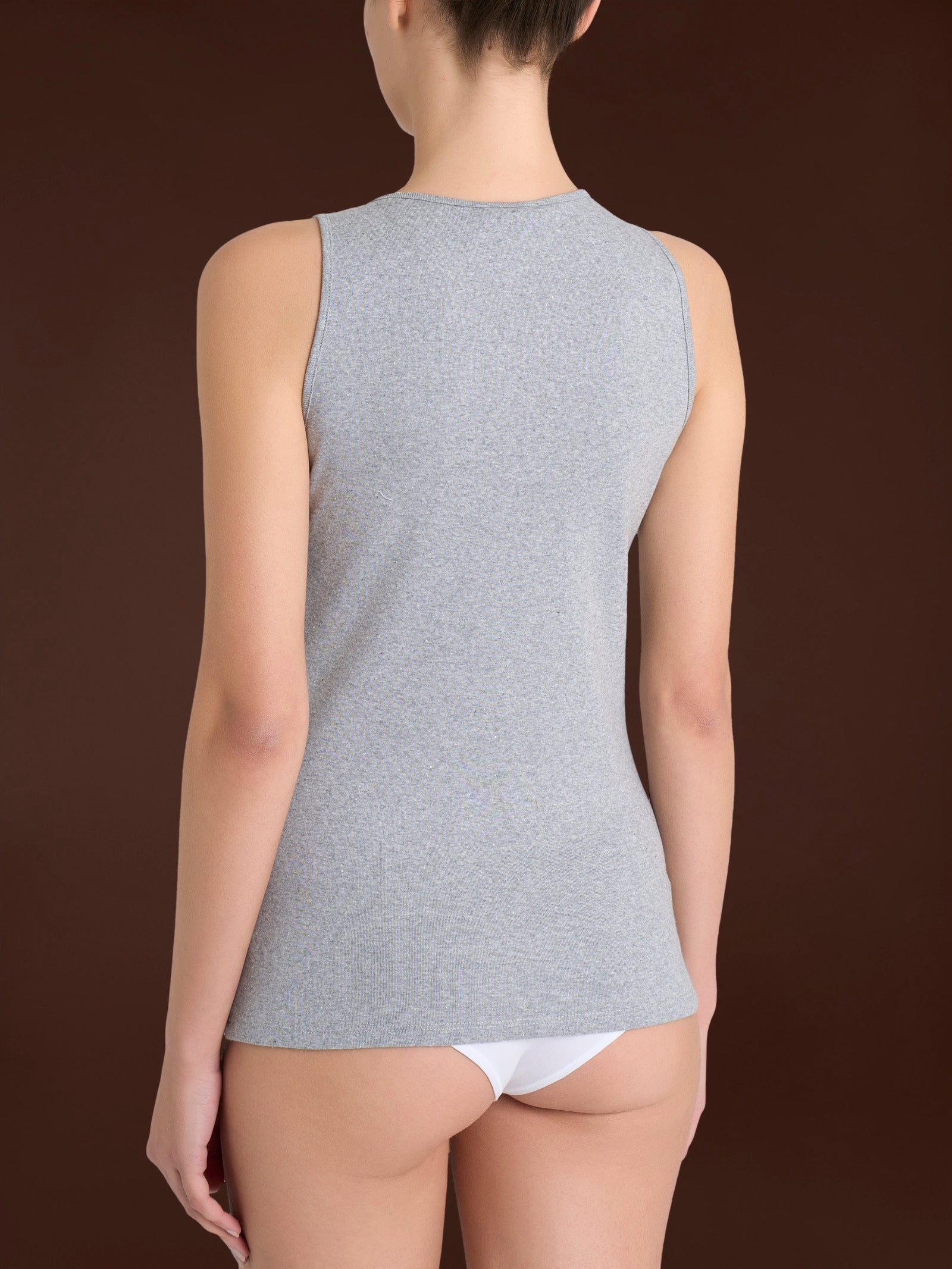 Ragno Thermo Cotton canottiera spalla larga grigia