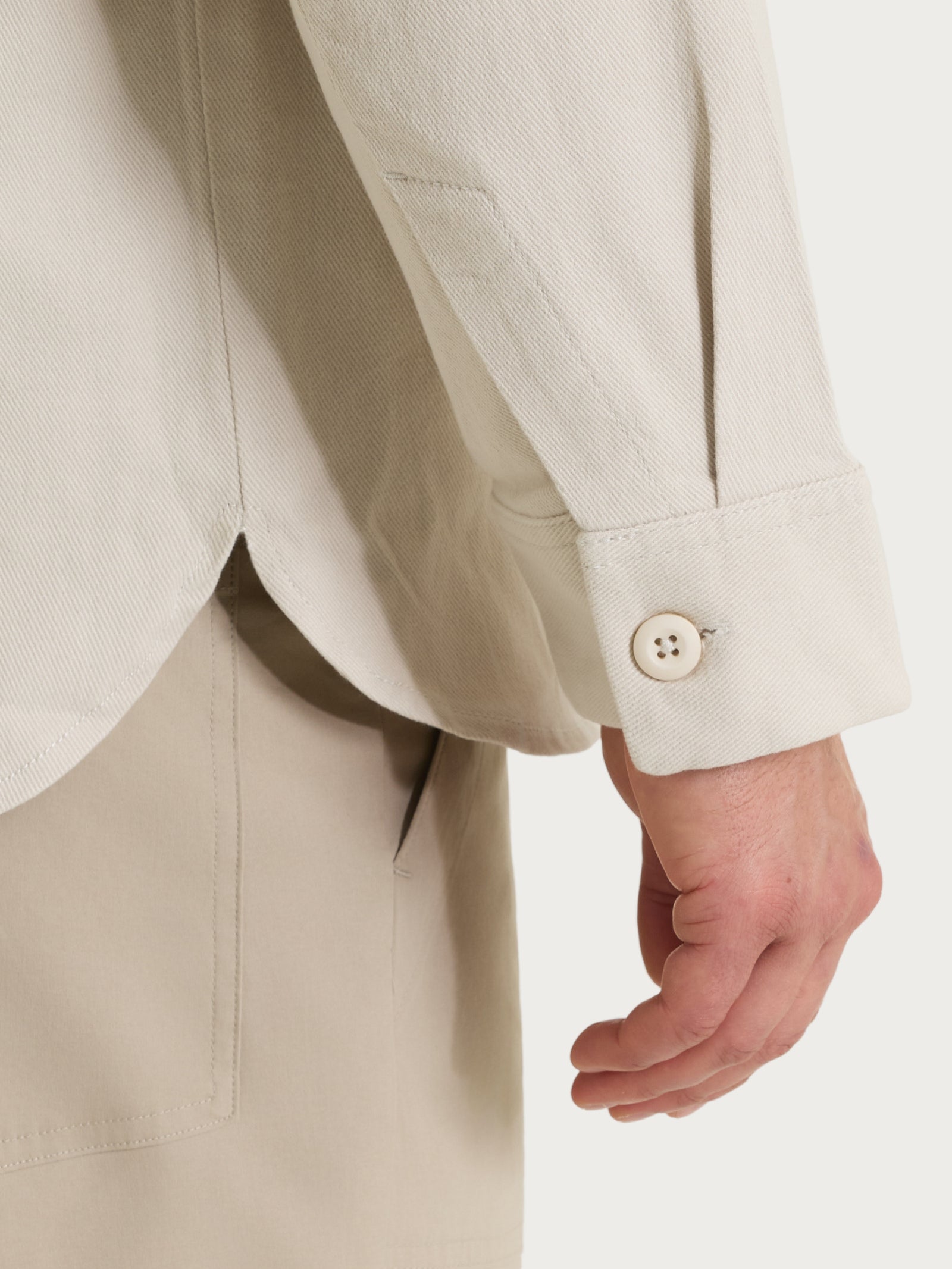 Ragno Compact Shacket twill cotone beige champignon