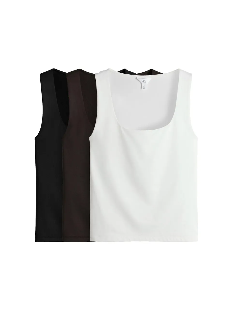 Geo Next The Set Canotta Scollo Quadrato 3 Pezzi Morbida