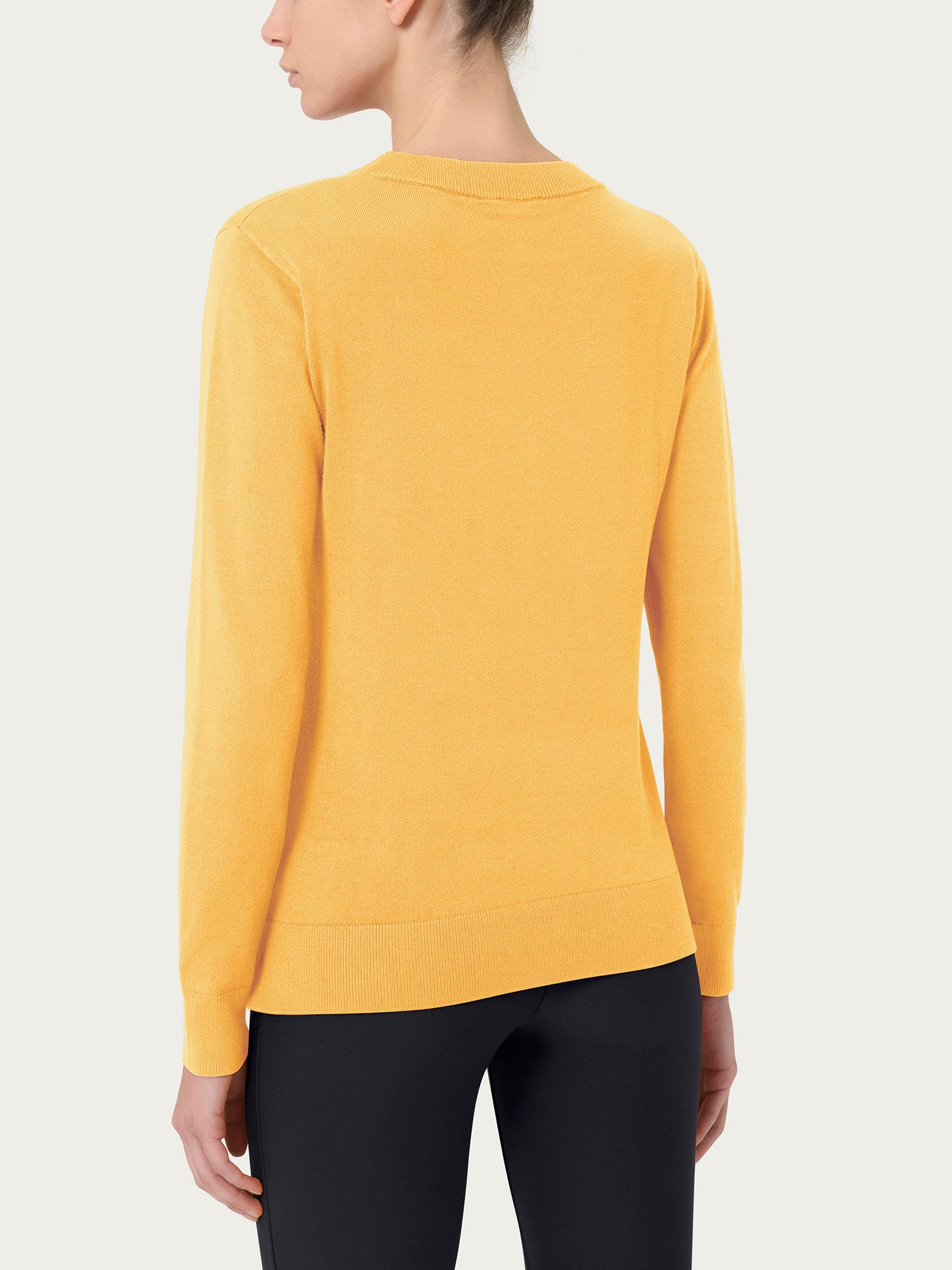 Ragno Four Seasons Maglia Girocollo Misted Yellow maglia viscosa