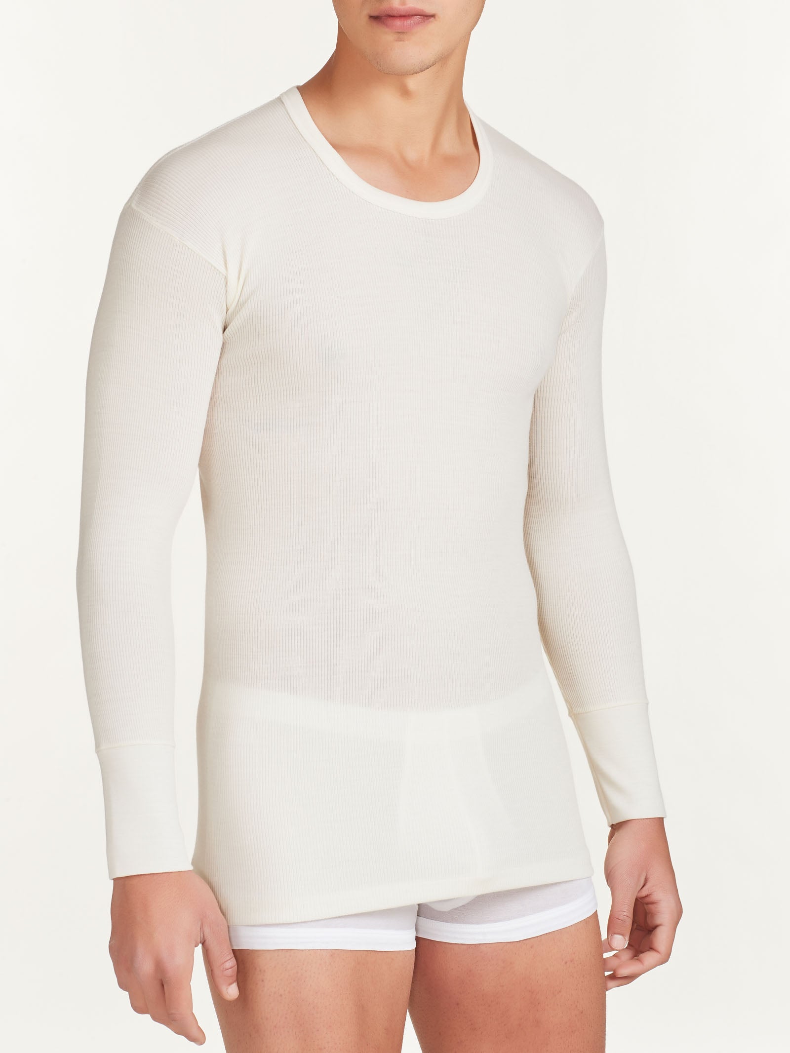 Ragno Merino Strong Maglietta Girocollo B.co Lana Pura Lana