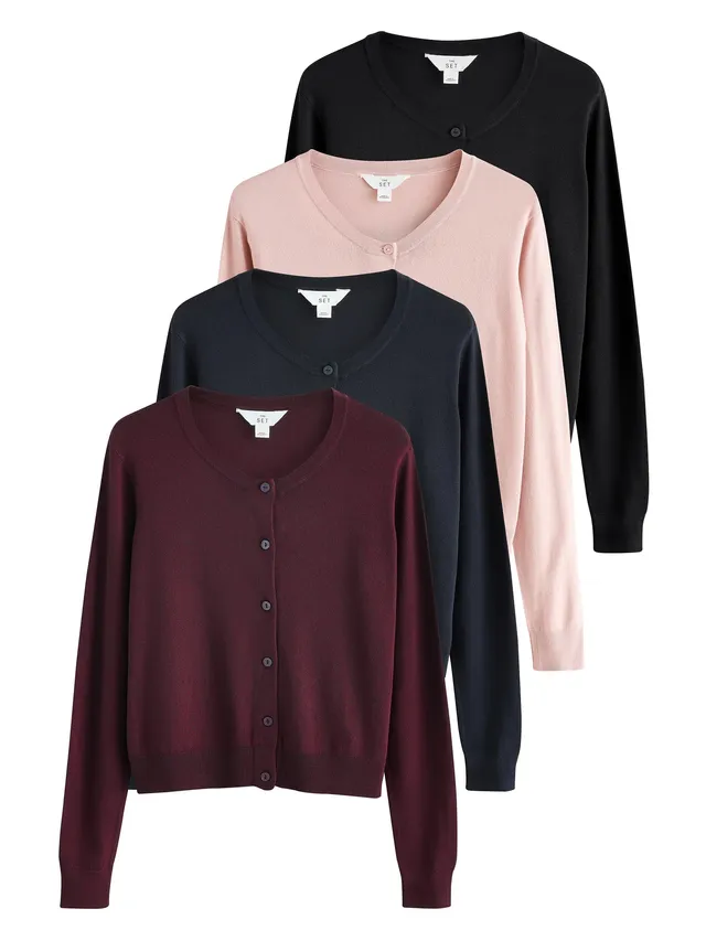 The Set cardigan sottili con bottoni 4 pezzi maglia leggera