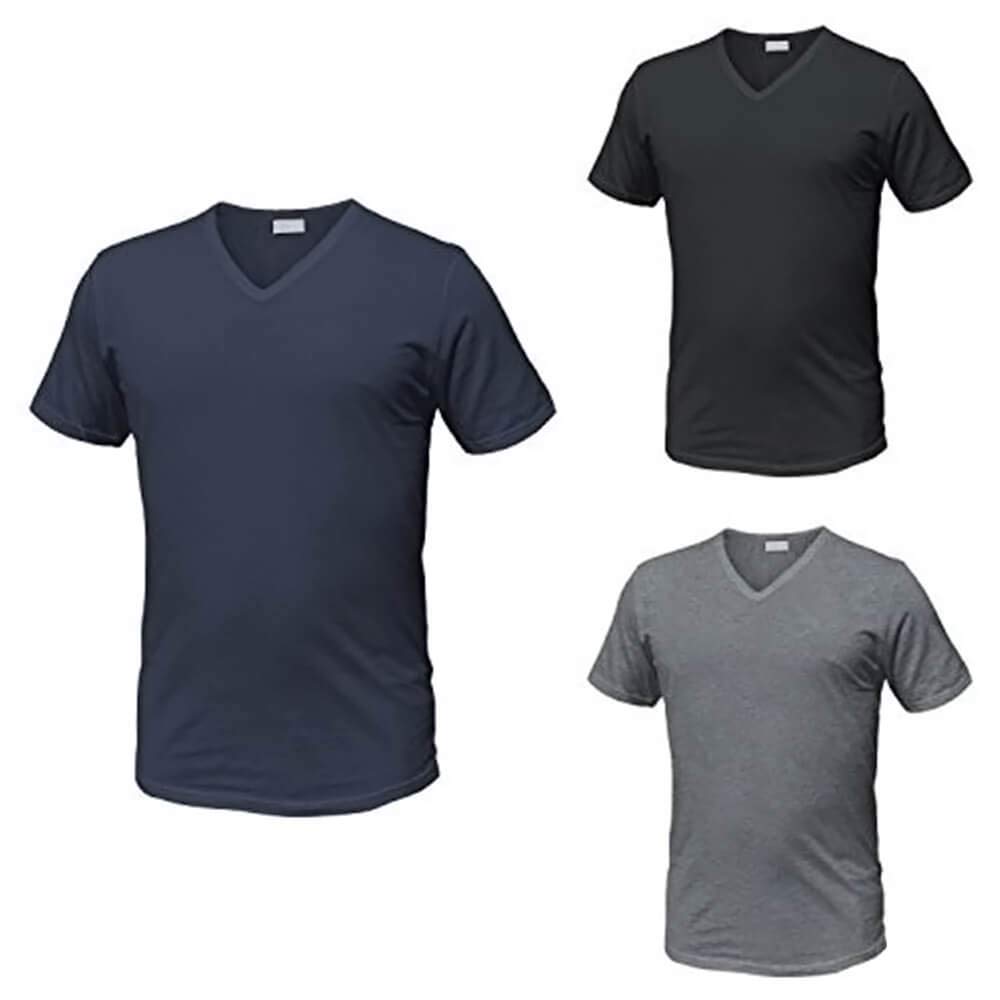Enrico Coveri T-Shirt Scollo V Cotone 3 Pezzi