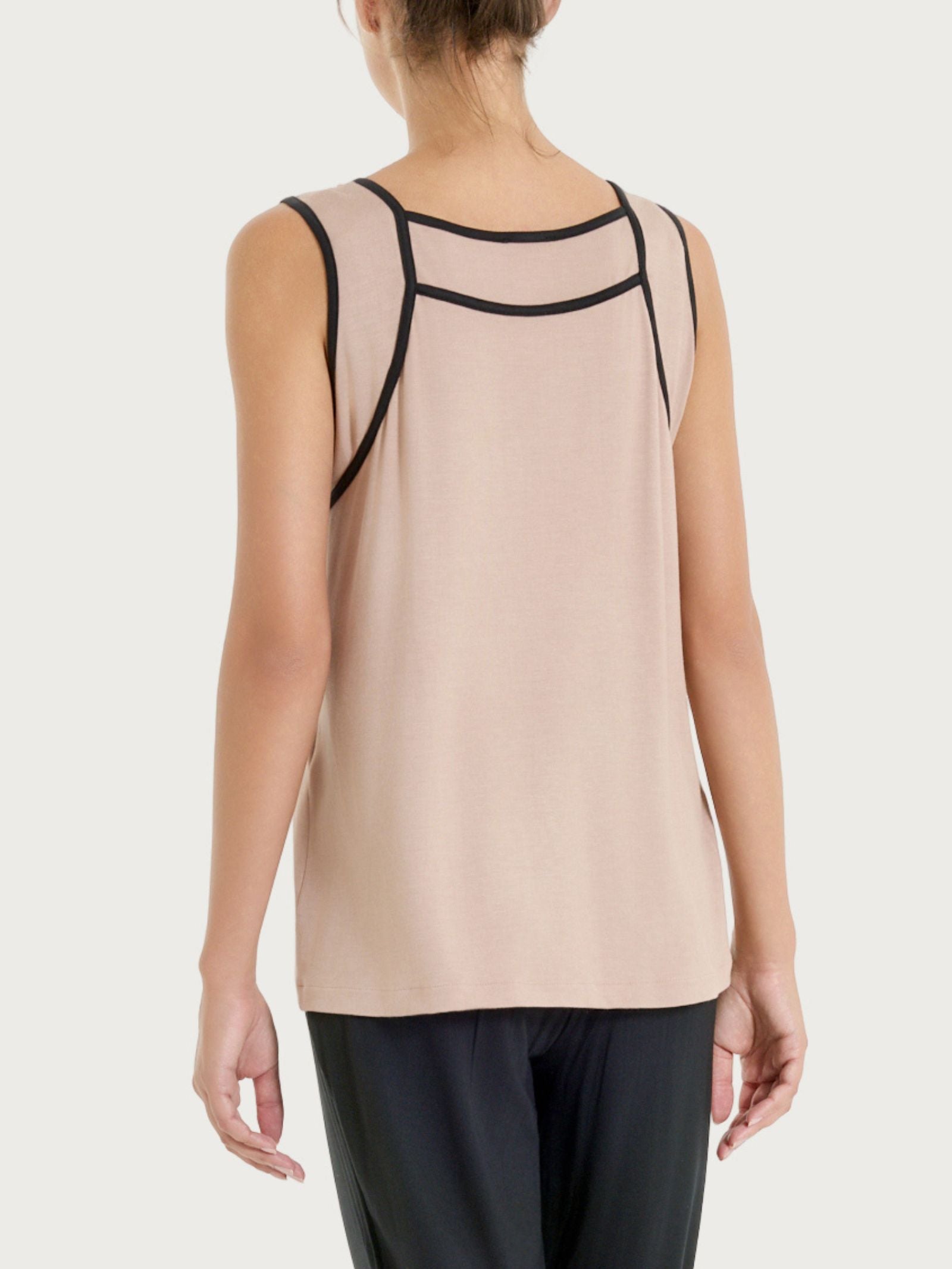 Ragno Viscosa Summer top warm taupe viscosa