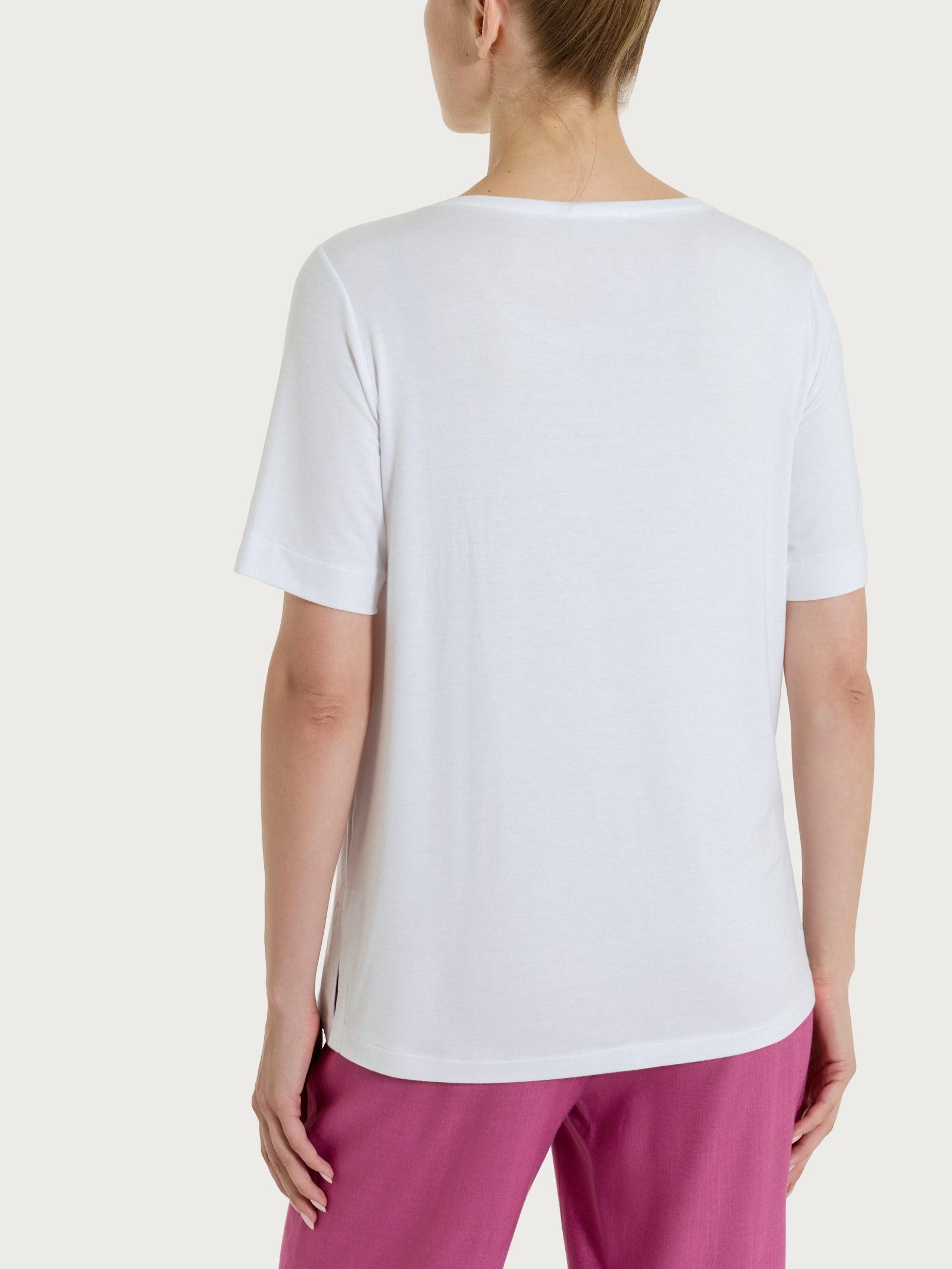 Ragno Viscosa Summer Maglietta stampa bianca fant white
