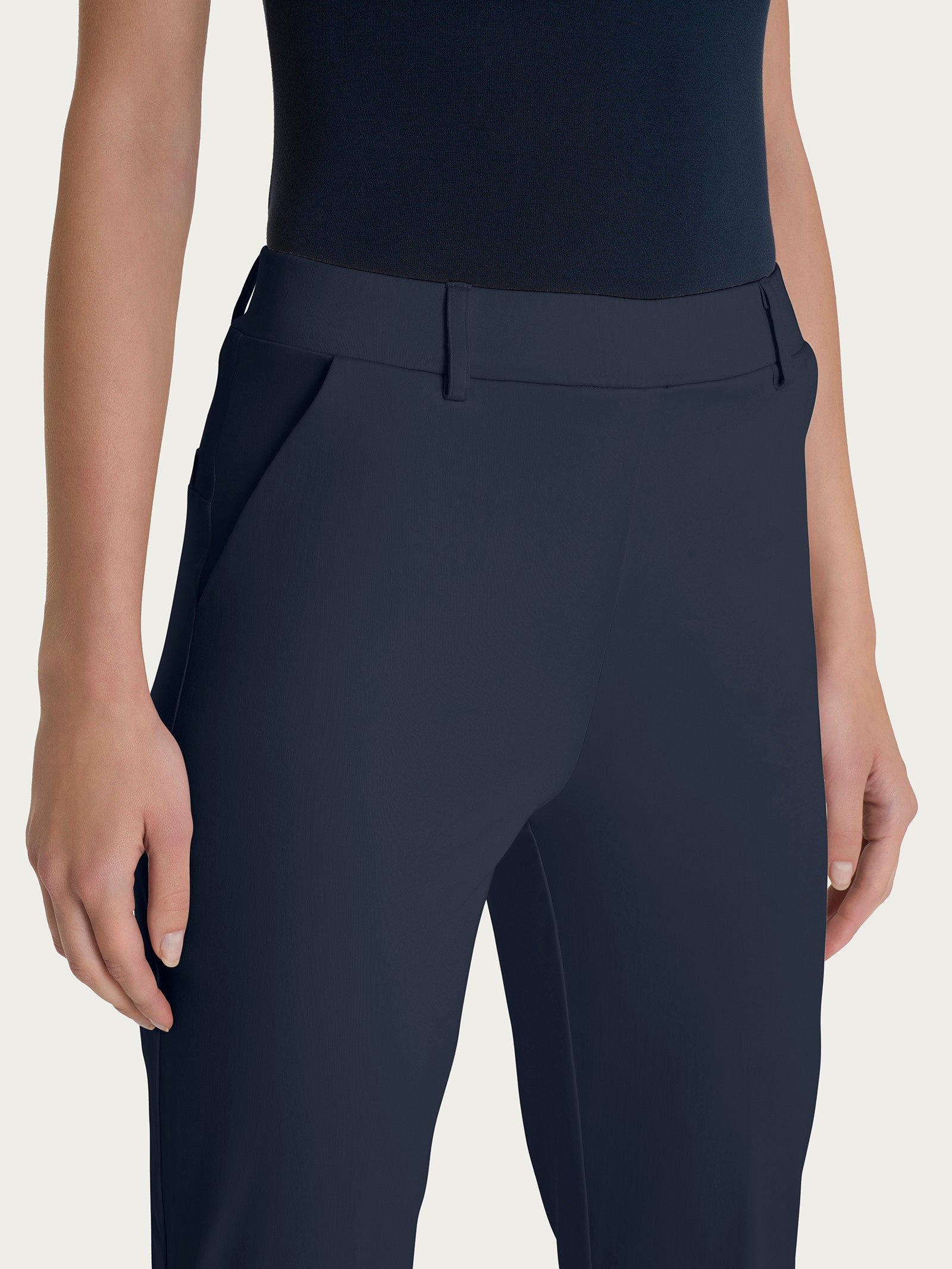Ragno Satin Power chino slim con tasche pantalone blu cotone