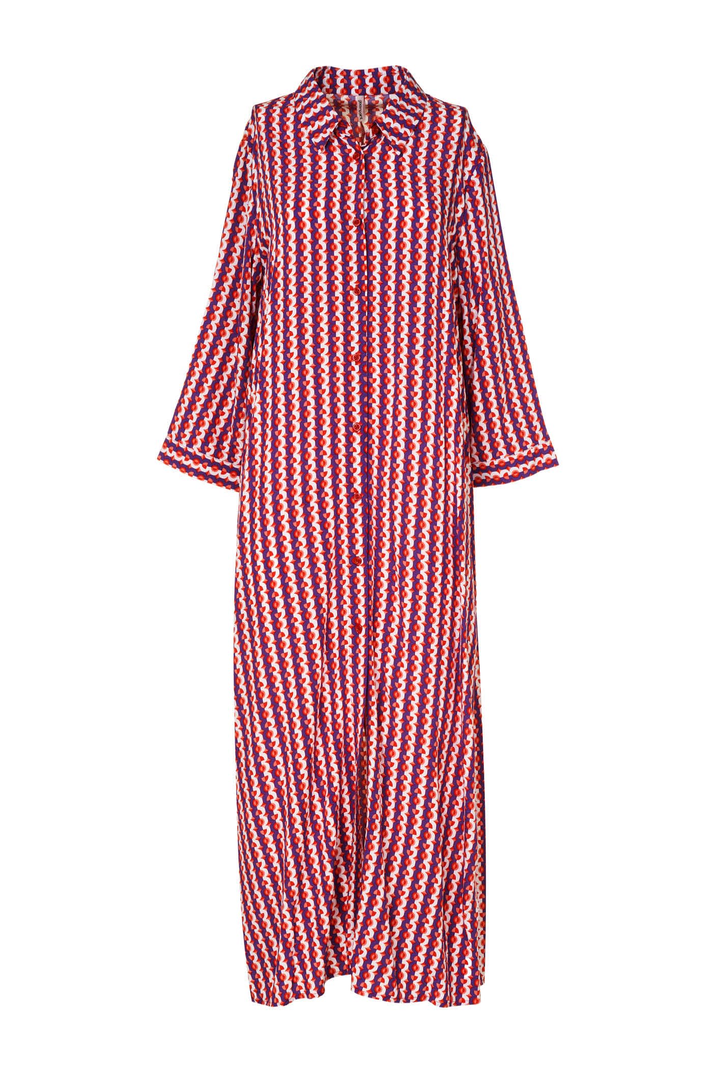 Goldenpoint Circus copricostume chemisier lungo viscosa multicolor