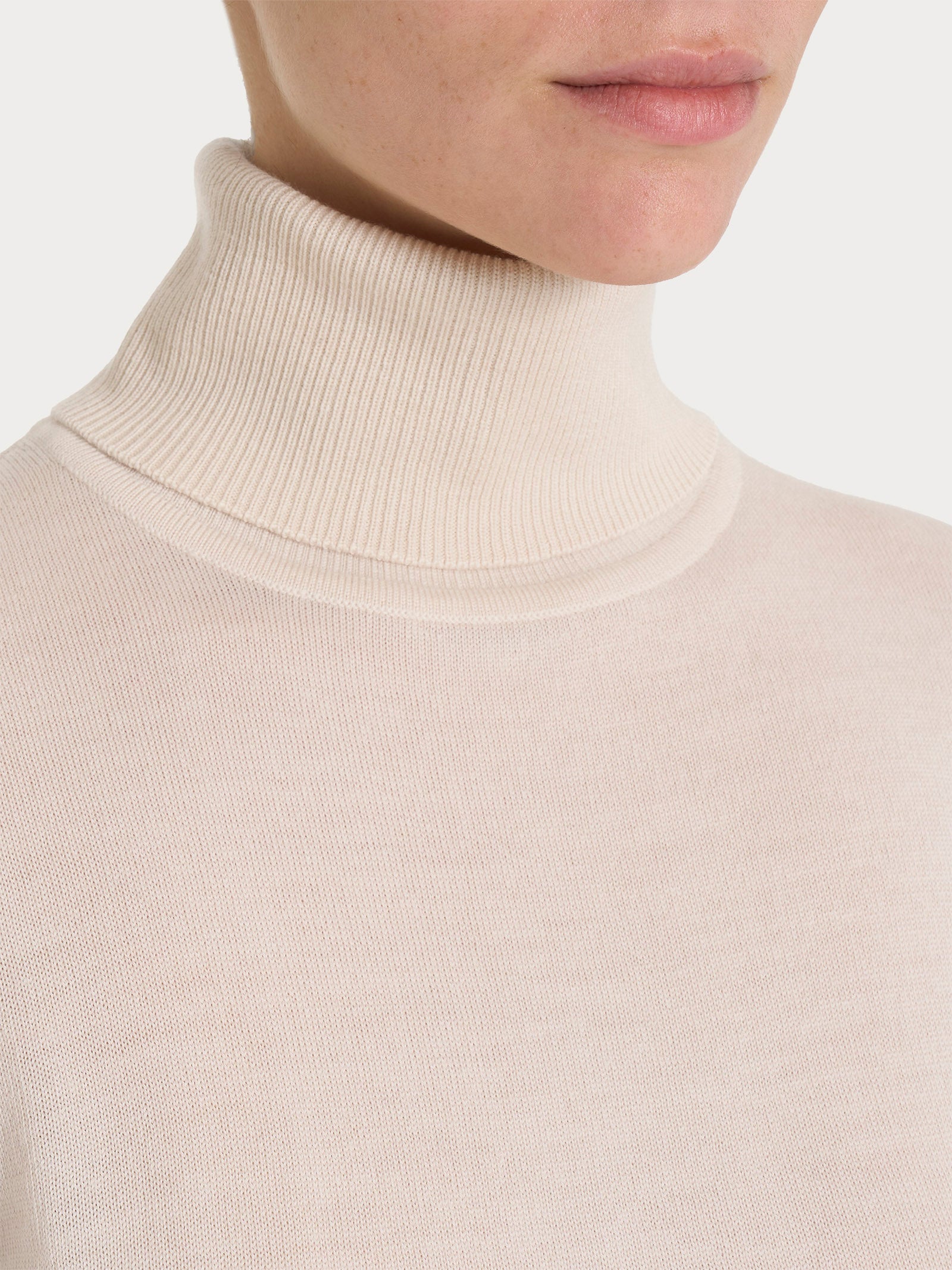 Ragno Merino Soft dolcevita lana Champignon collo roule