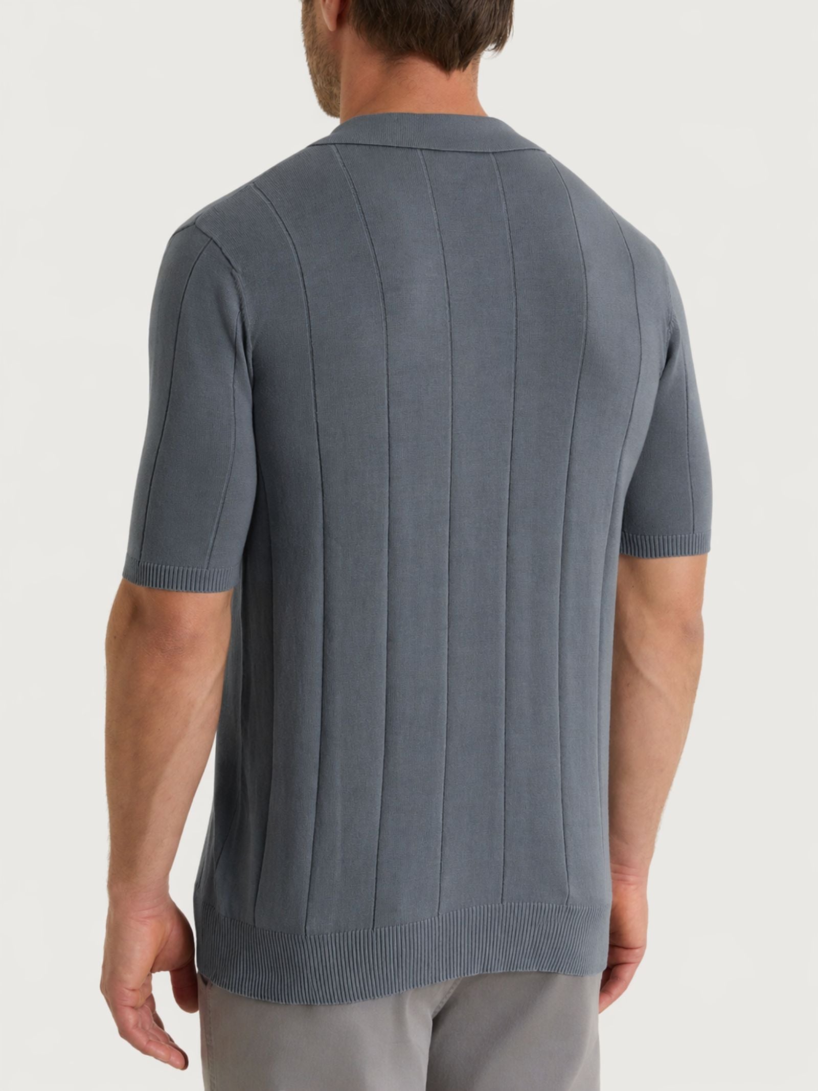 Ragno Puro Cotone Polo Uomo Stormy Weather Manica Corta