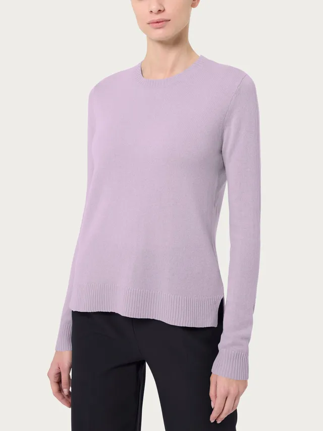 Ragno Cashmerino Girocollo Maglia Orchid Petal Misto Lana