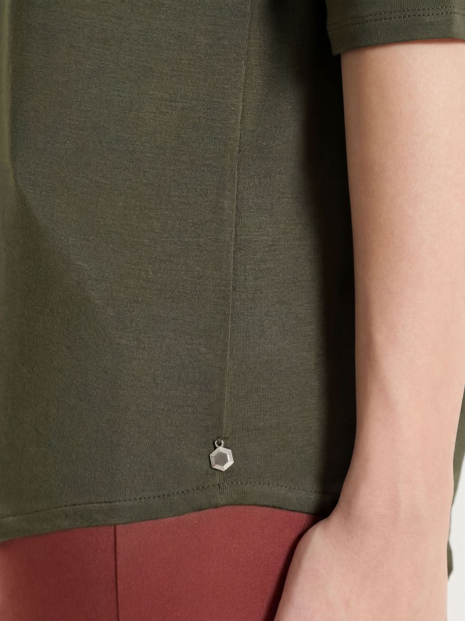 Ragno Viscosa Summer Maglietta Barchetta Dark Olive Viscosa