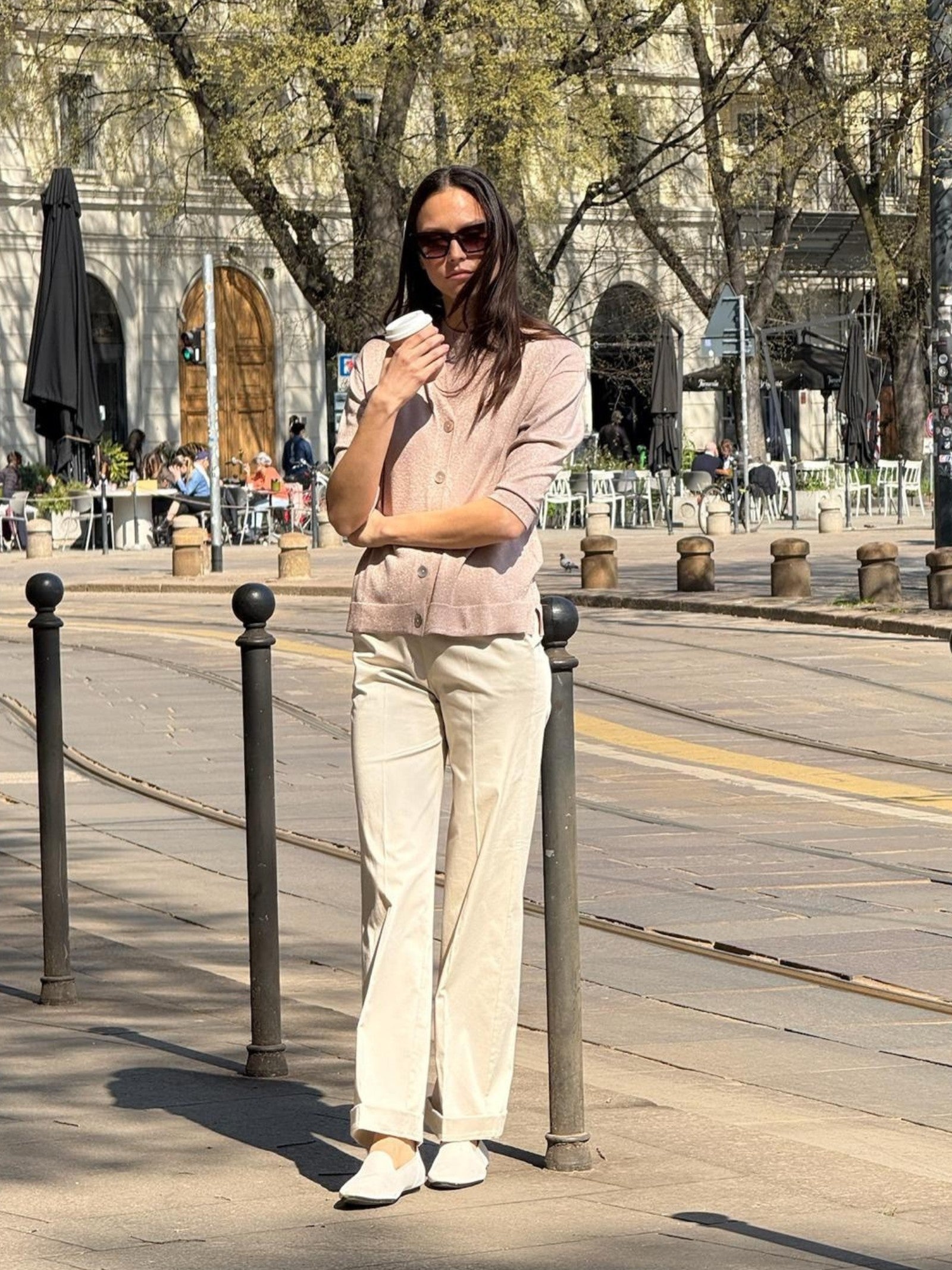 Ragno Super Fresh Pantalone Ampio Tasche Pantaloni Whitecap Gray