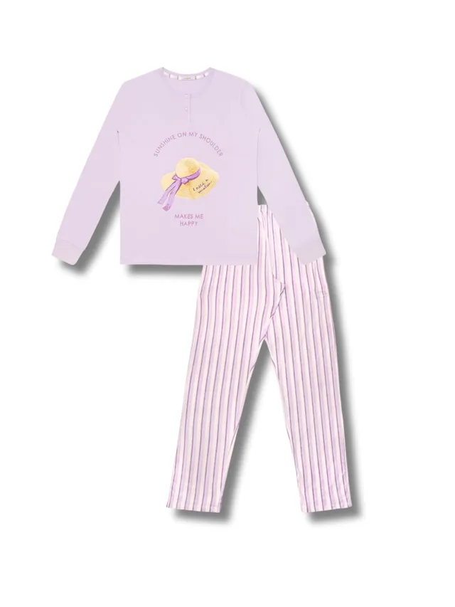 Lady C Pigiama Donna Cotone Leggero Estivo Fantasia