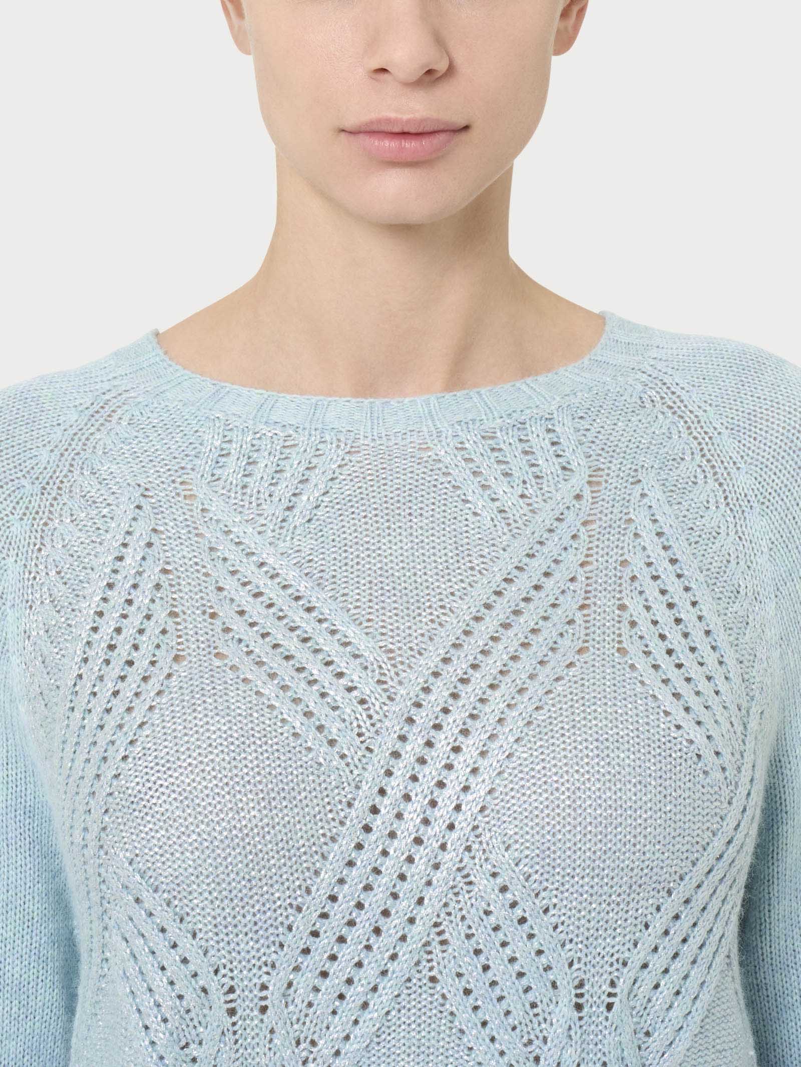 Ragno Merino Soft maglia girocollo azzurra